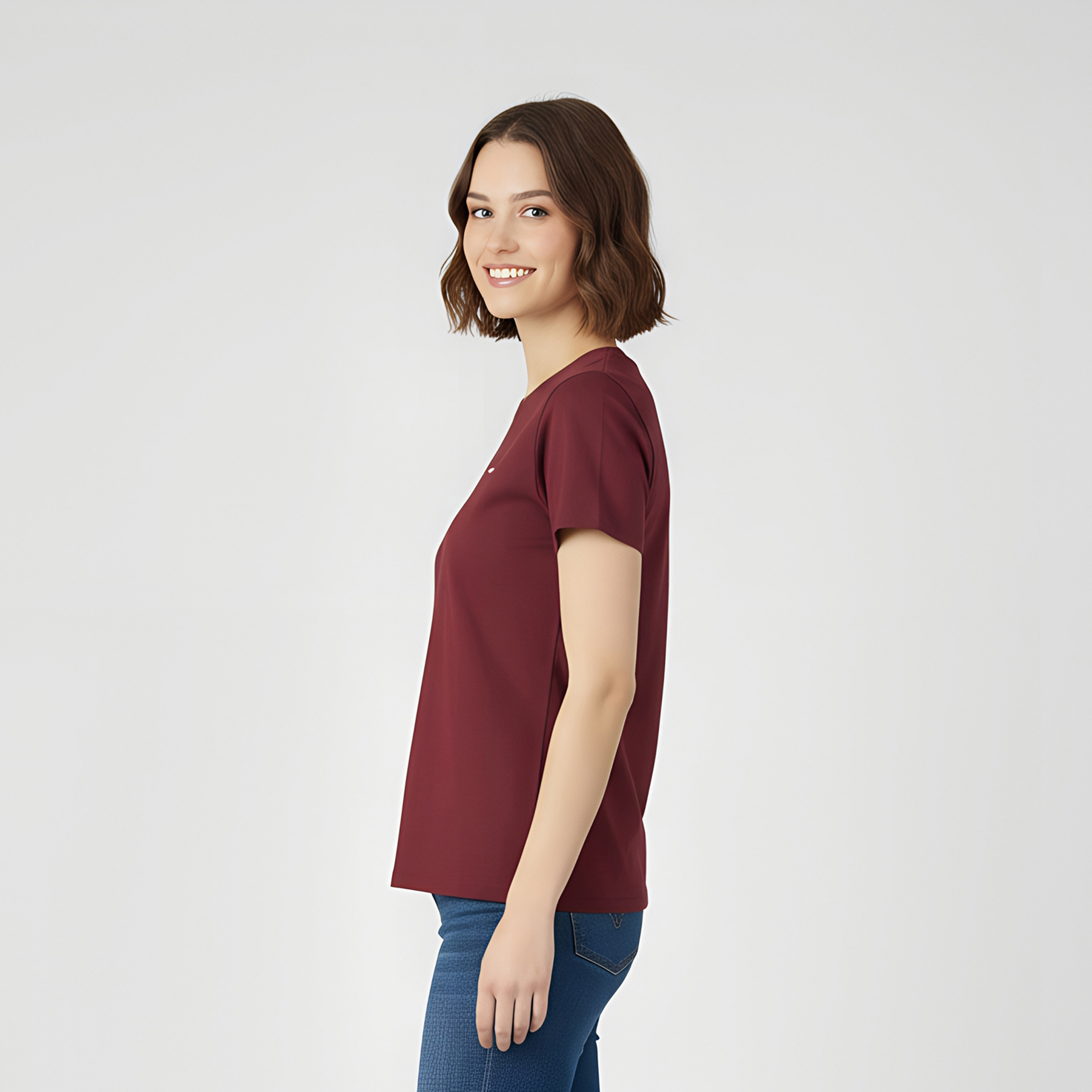 Levi's Plain Crew Neck Short Sleeves Women's T-Shirt-women-clothing-tshirts-image-3