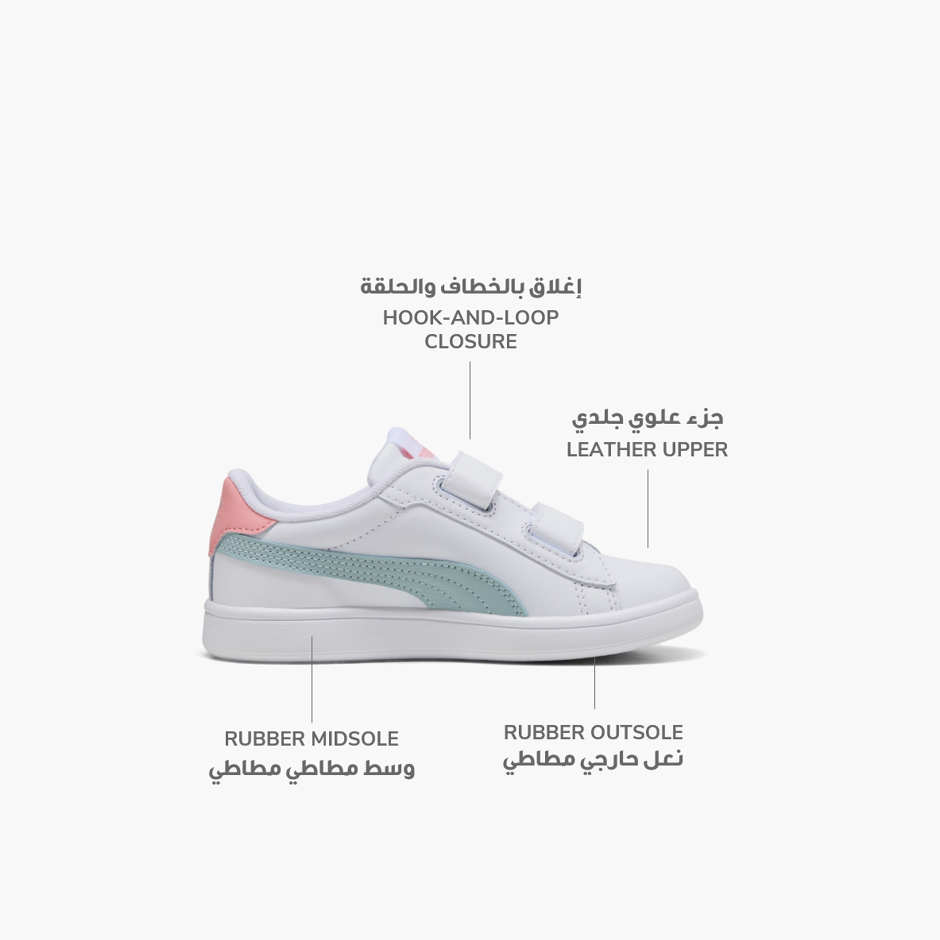 Puma Smash Girls Sneakers 39203319 | OE-girls-shoes-sneakers-image-2