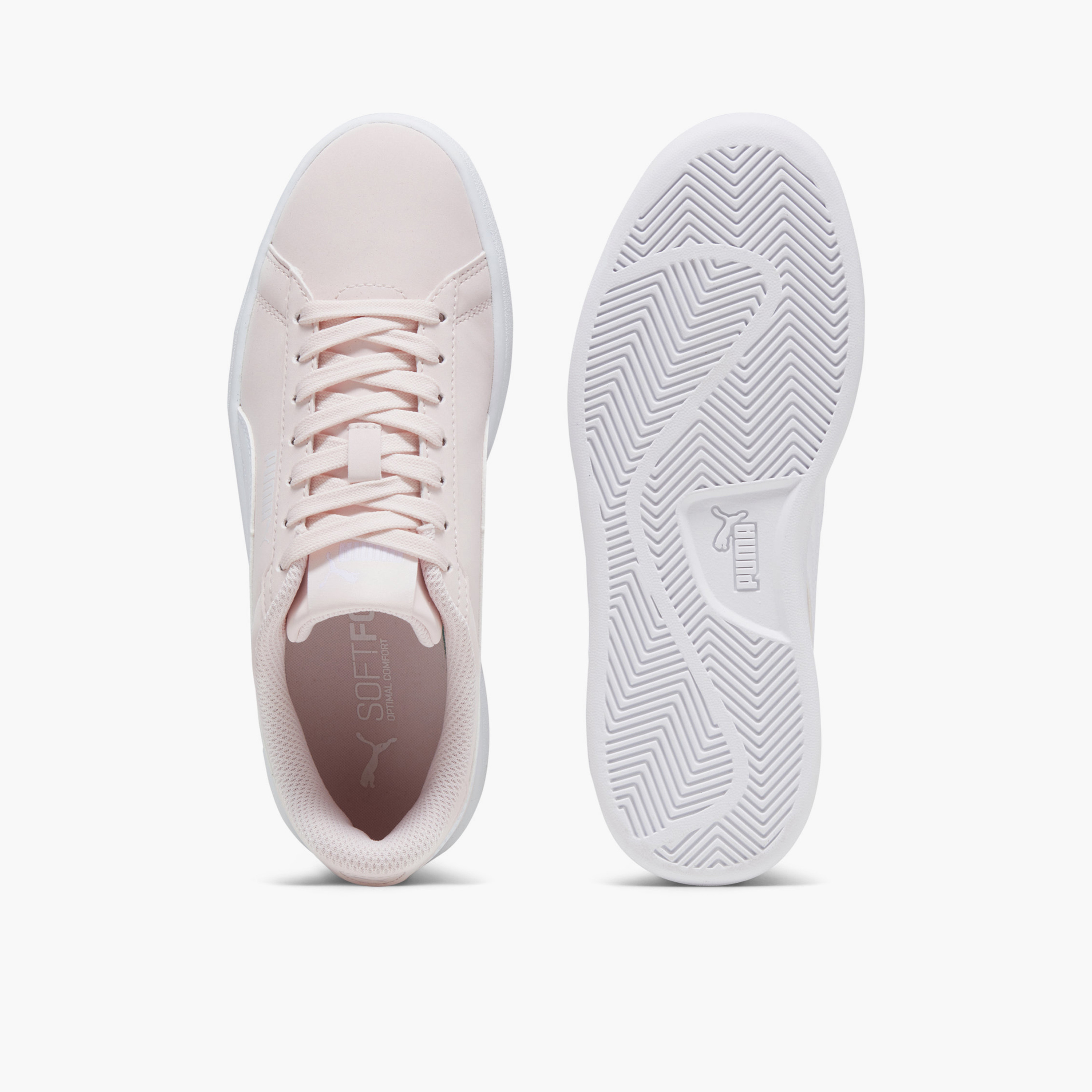 Puma Girls Smash 3.0 Buck Lace-Up Ankle Sneakers-girls-shoes-sneakers-image-4