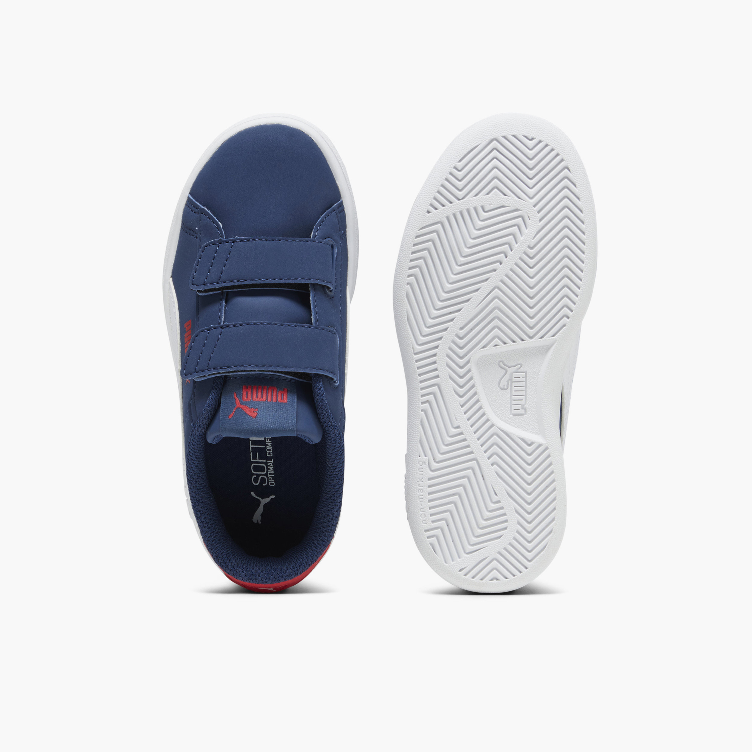 Puma Boys Smash 3.0 Buck V Hook & Loop Ankle Sneakers-boys-shoes-sneakers-image-4