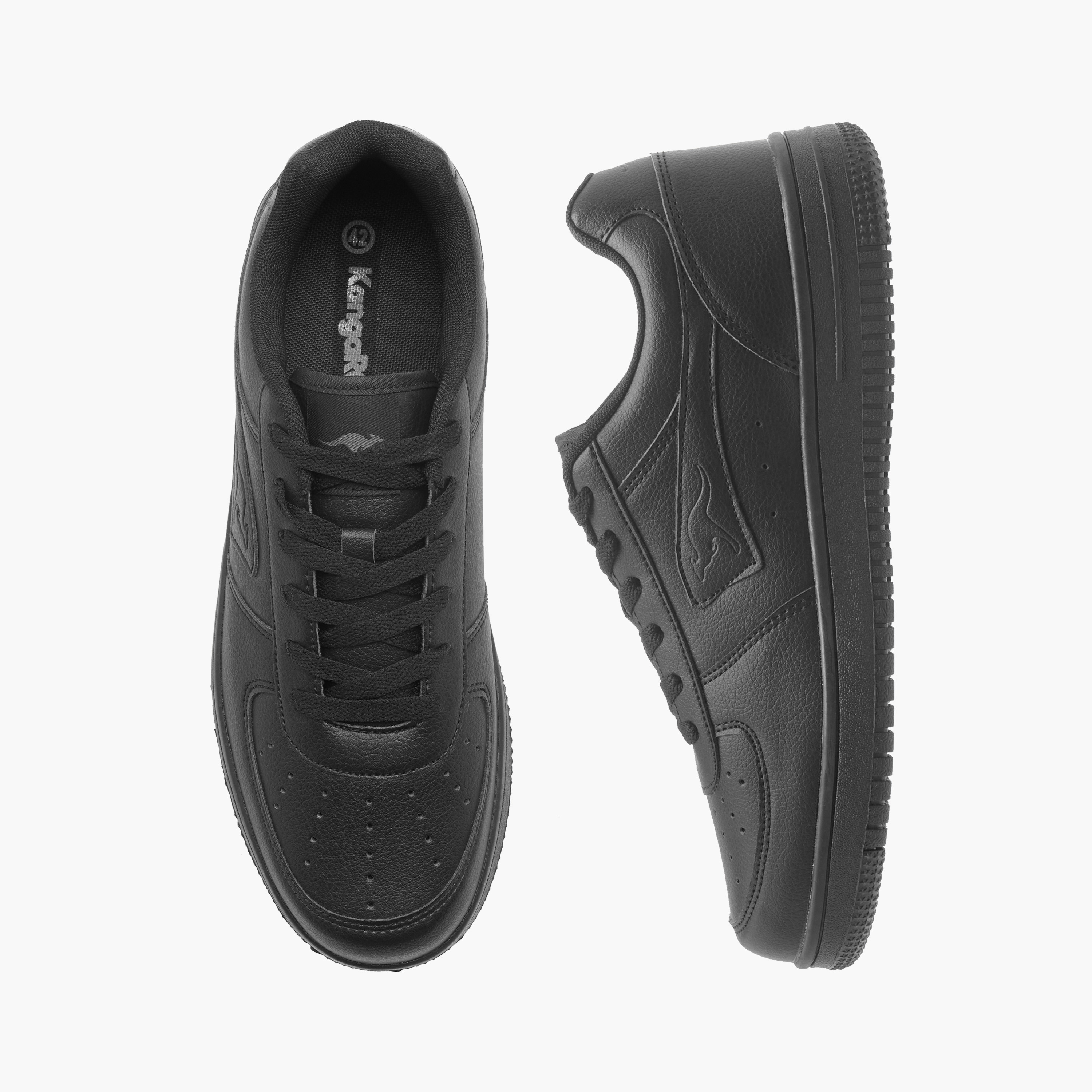 KangaROOS Unisex Logo Detail Sneakers with Lace-Up Closure-women-shoes-sneakers-image-1