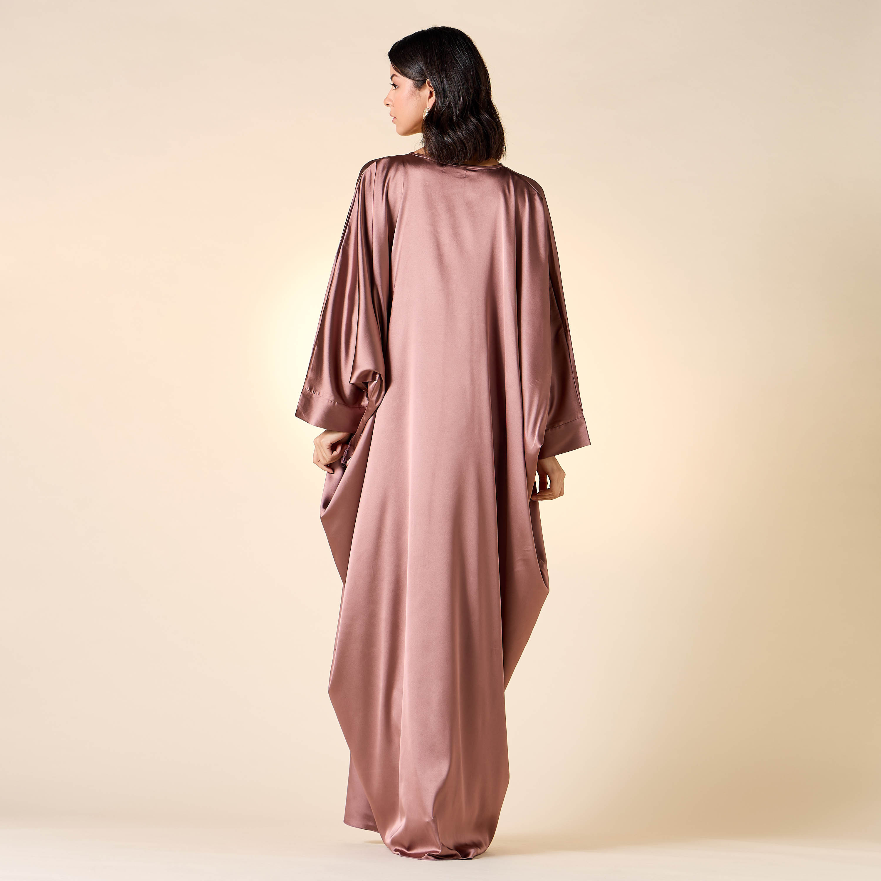 Golden Apple Embellished V-neck Jalabiya-women-arabicclothing-jalabiyas-image-3
