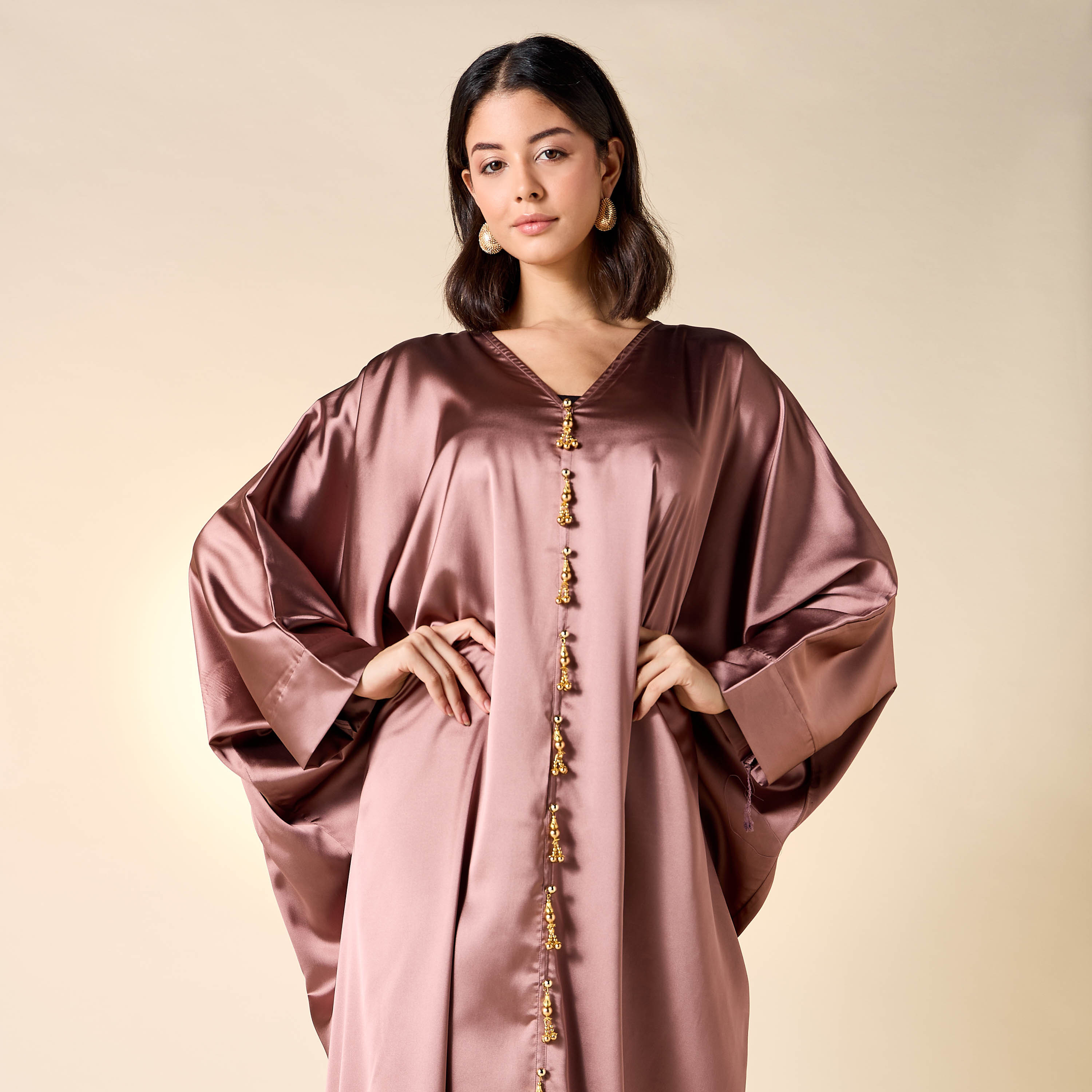 Golden Apple Embellished V-neck Jalabiya-women-arabicclothing-jalabiyas-image-4