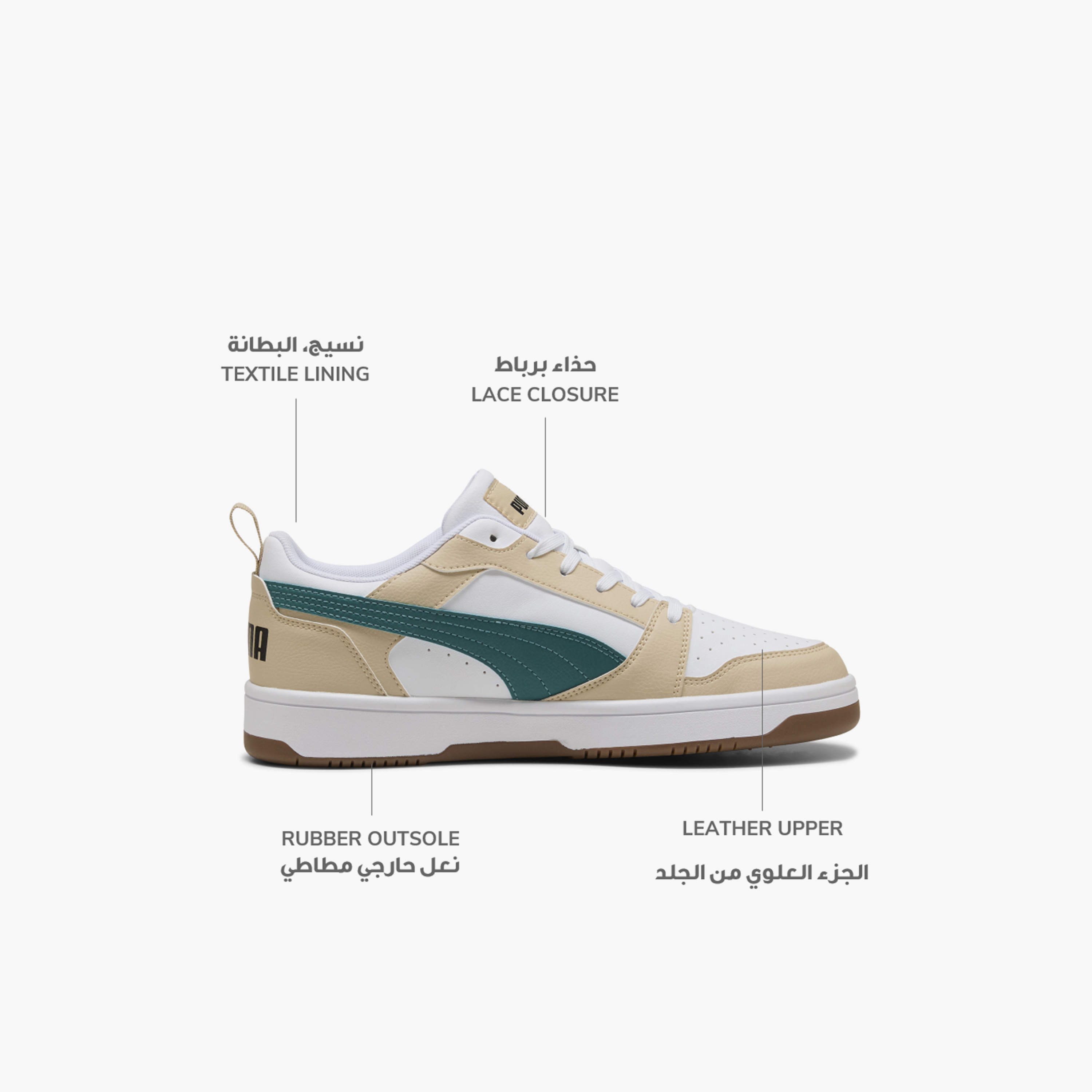 حذاء سنيكرز منخفض الكاحل برباط ريباوند في 6 للرجال من بوما-sports-men-shoes-image-2