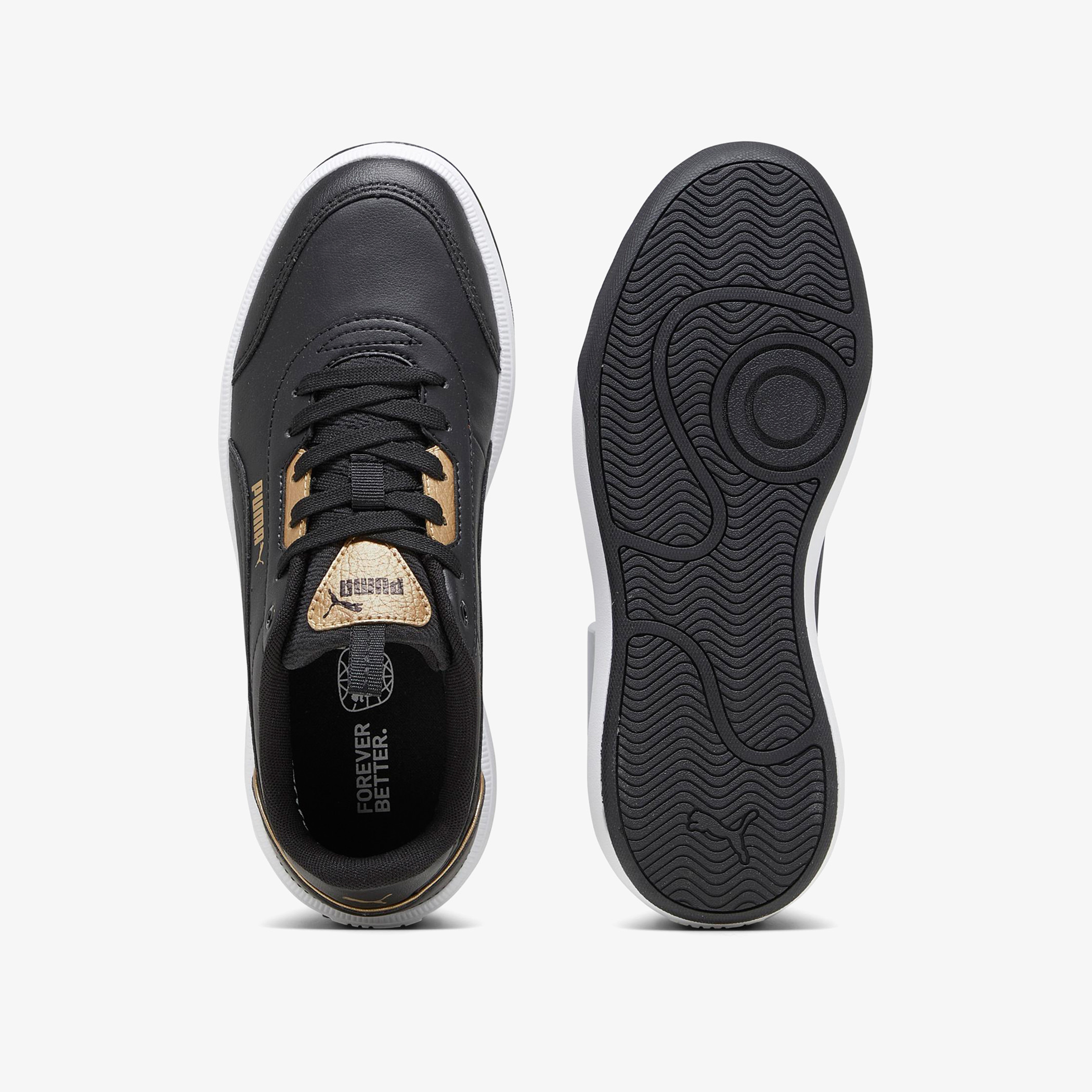 Black and 2024 gold pumas print