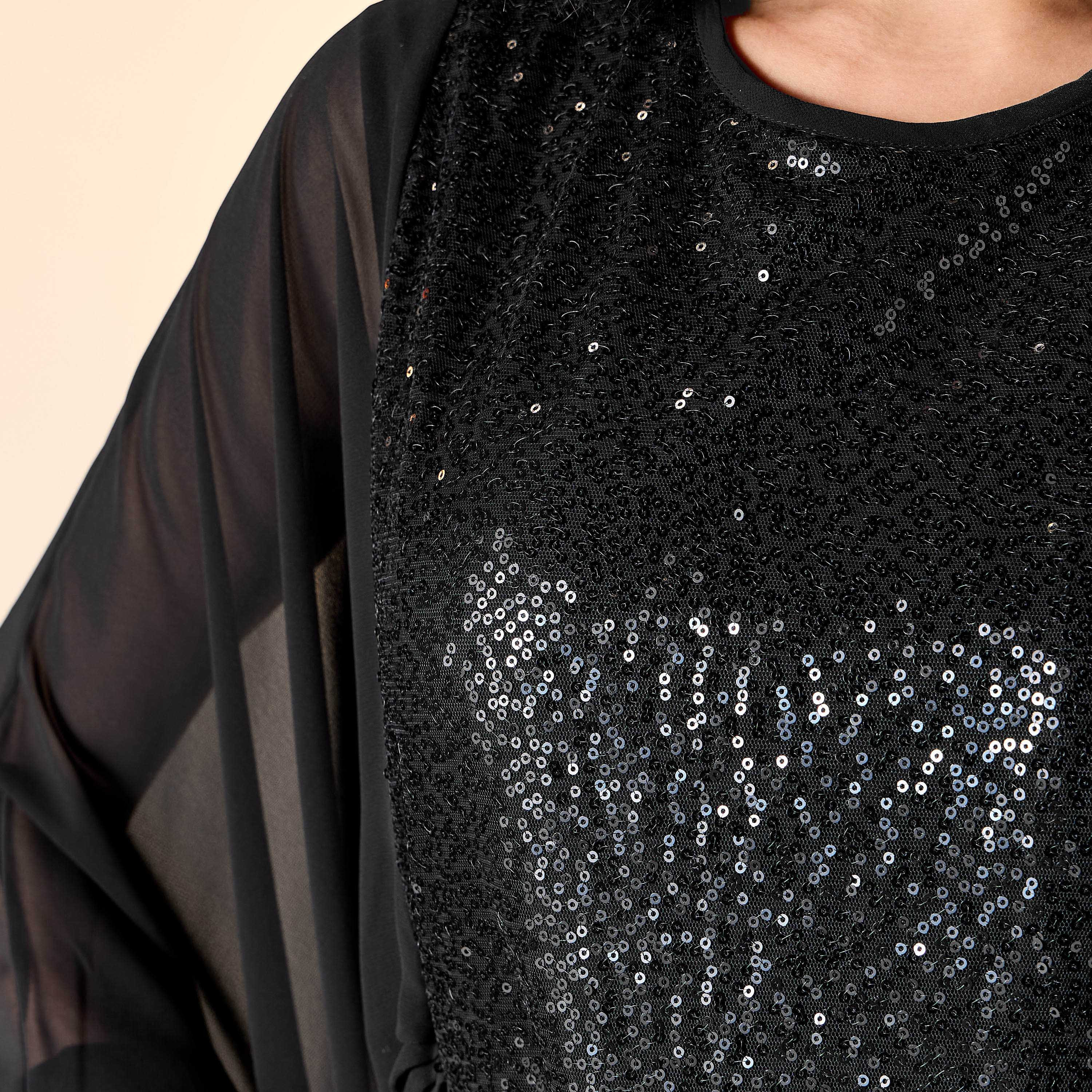 فستان مزين بأكمام واسعة منسدلة من جولدن أبل-women-clothing-dresses-image-4