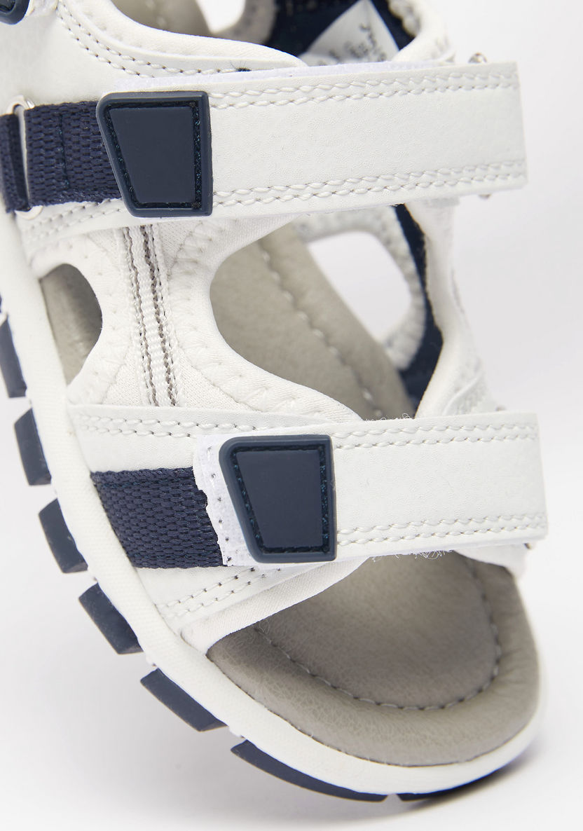 Juniors Textured Floaters with Hook and Loop Closure-Boy%27s Sandals-image-3