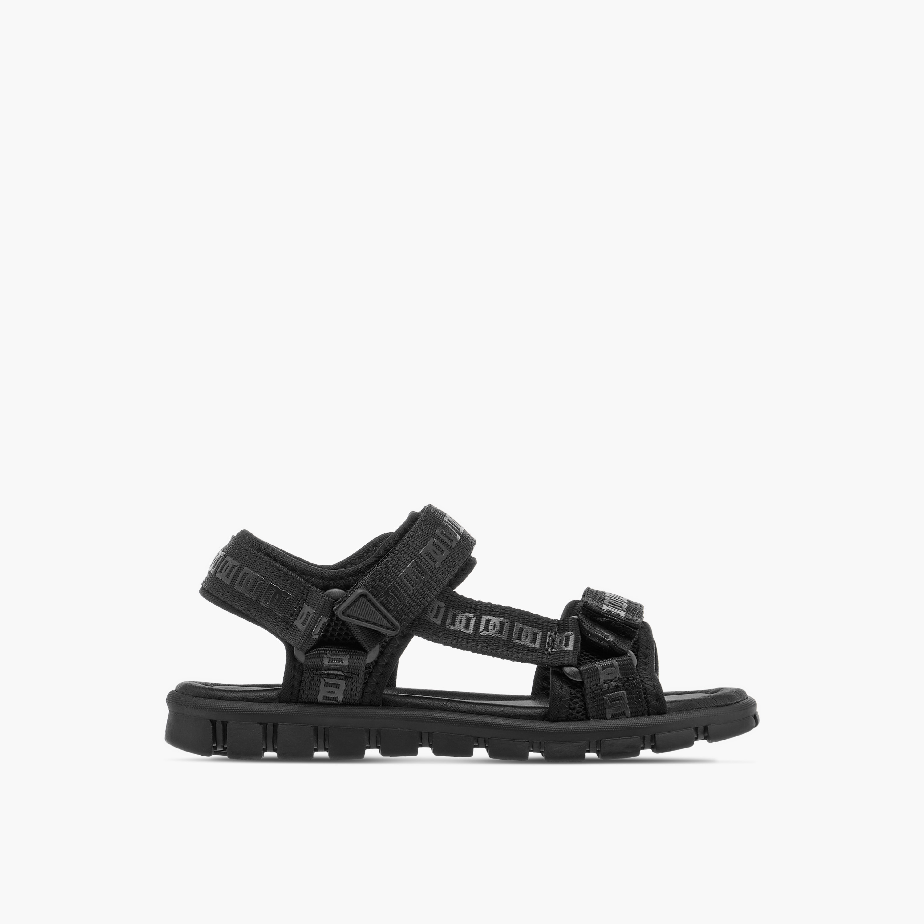 Mister Duchini Boys' Monogram Print Floaters with Hook and Loop Closure-boys-shoes-sandals-image-2