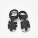 Juniors Textured Back Strap Sandals with Hook and Loop Closure-Boy%27s Sandals-thumbnail-1
