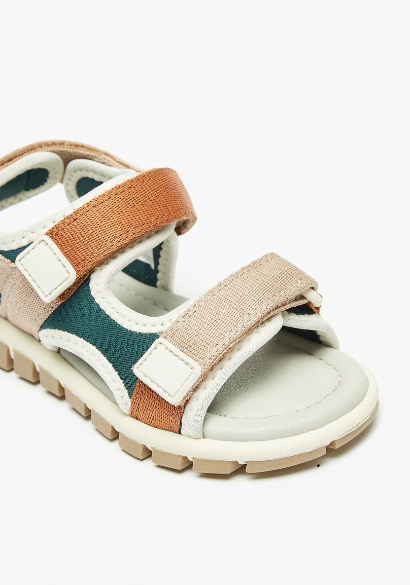 Juniors Colourblock Floaters with Hook and Loop Closure-Boy%27s Sandals-image-4