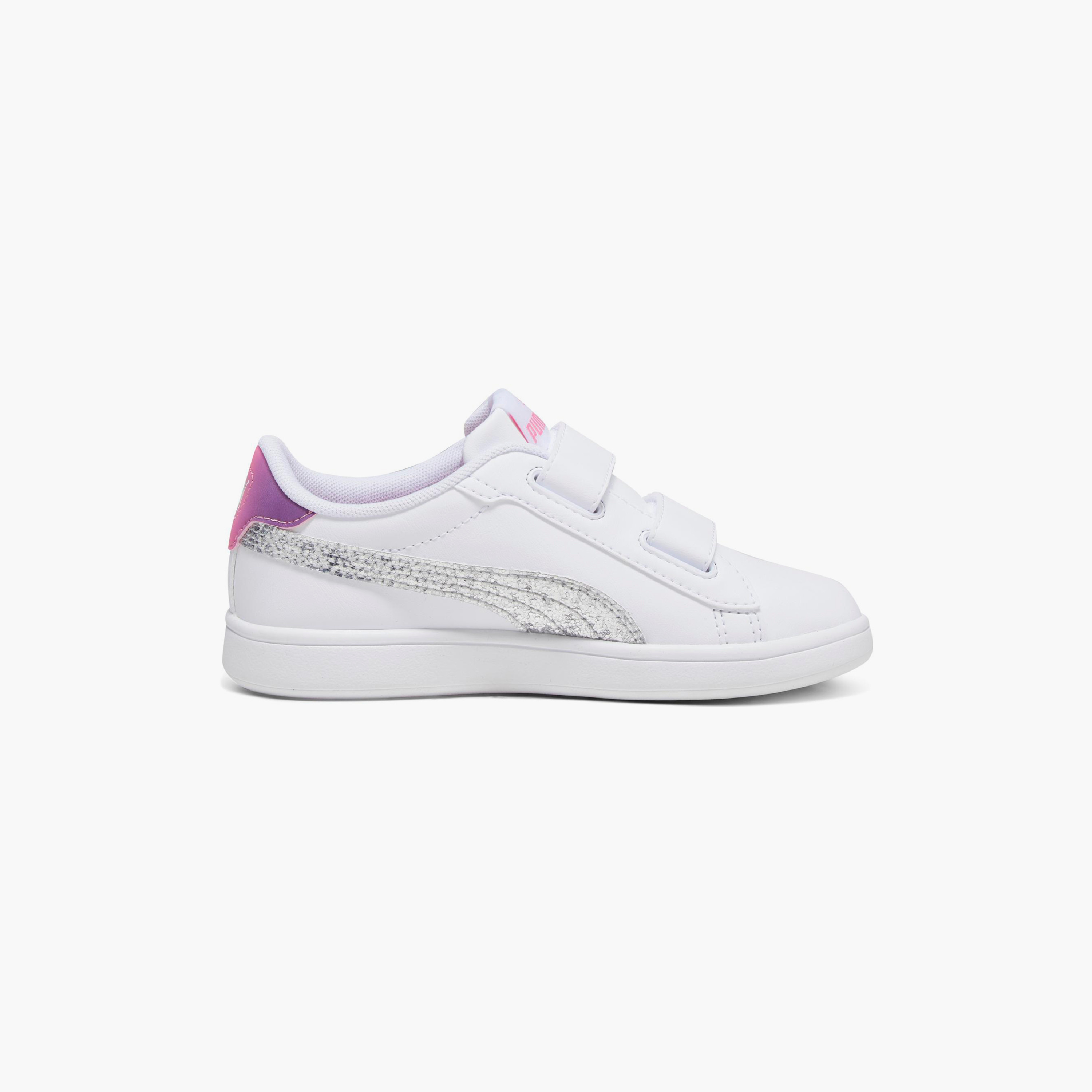 Puma Kids Smash 3.0 L Star Glow V Hook & Loop Shoes-girls-shoes-sneakers-image-2