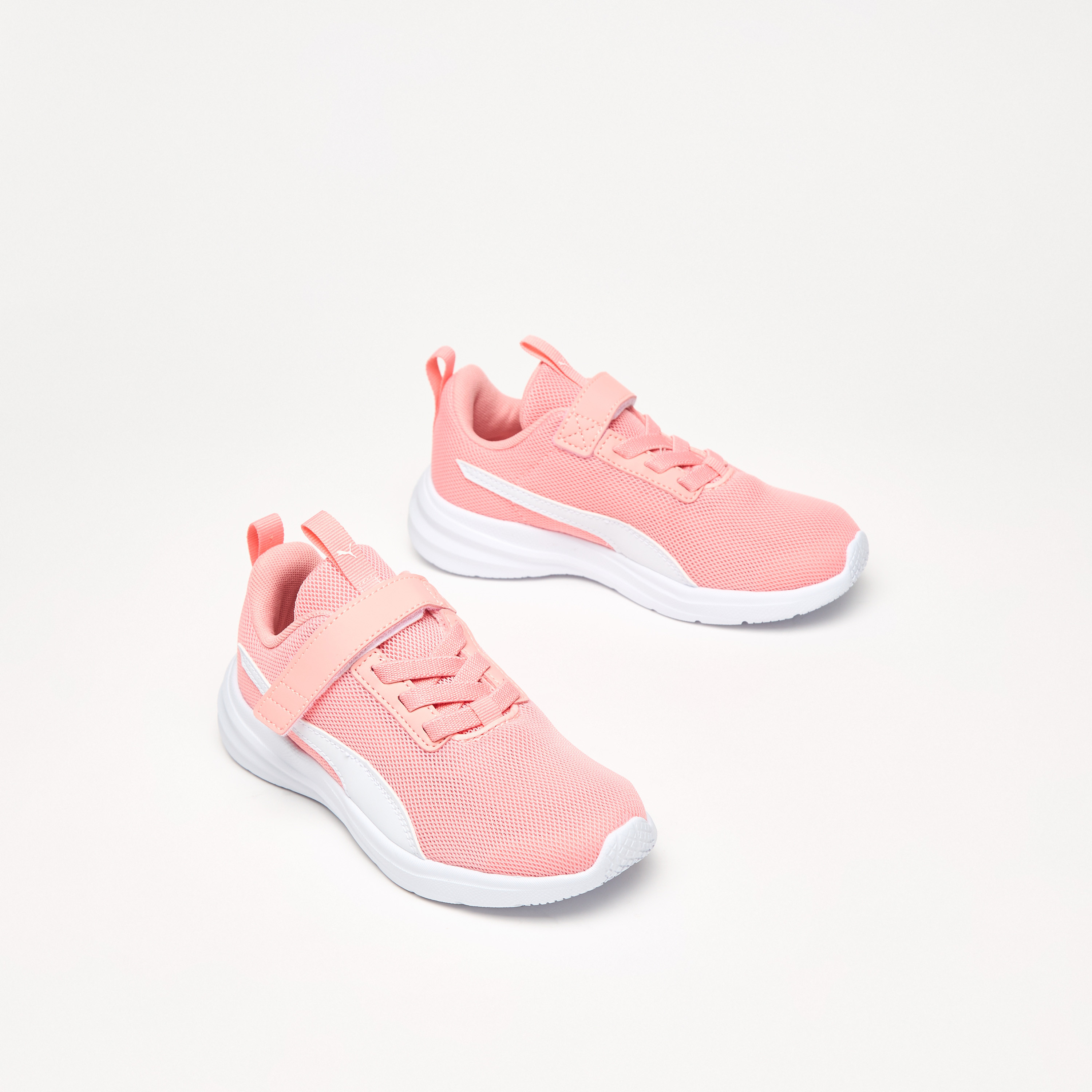 Puma Girls Rickie Hook & Loop Running Shoes-girls-shoes-sneakers-image-1
