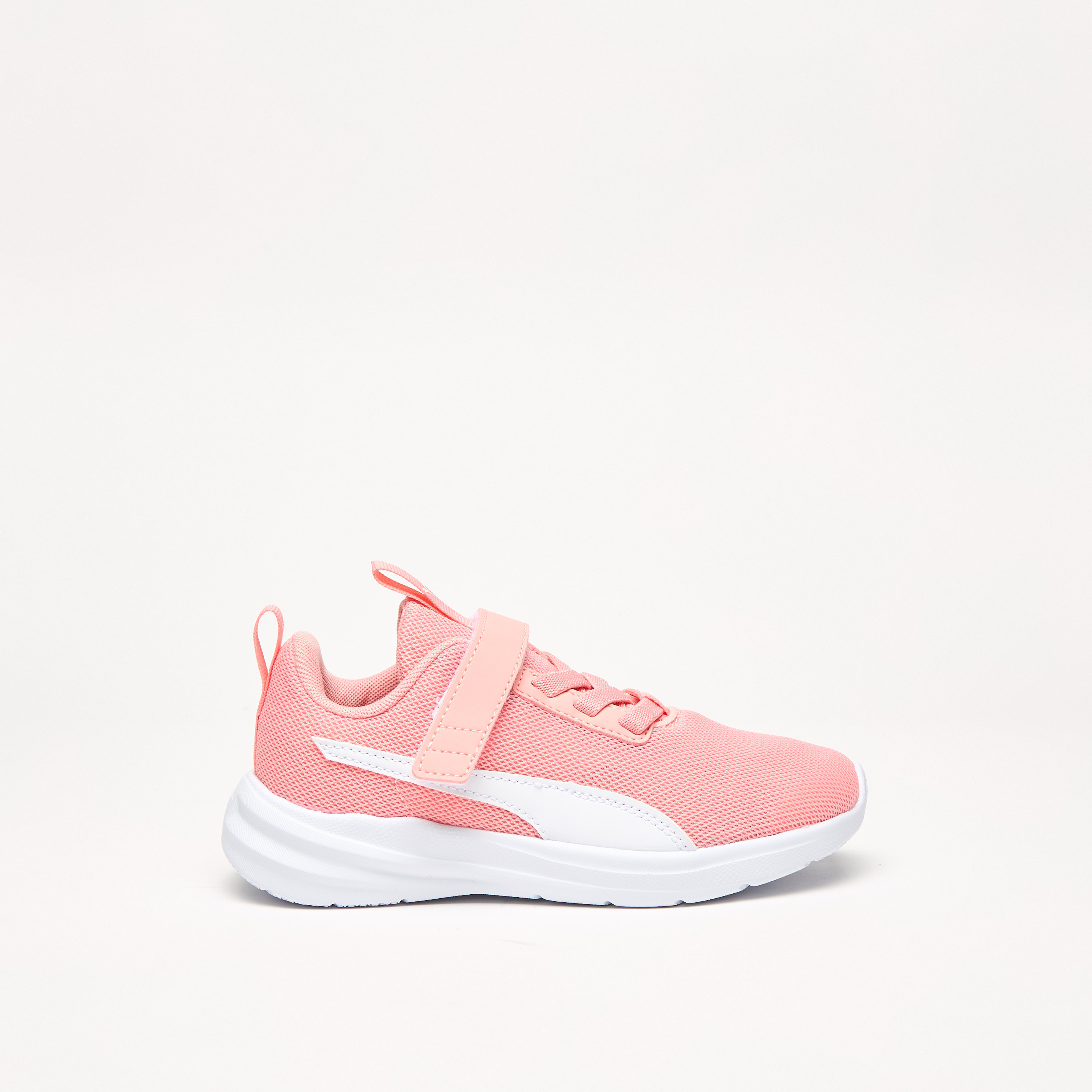 Puma Girls Rickie Hook & Loop Running Shoes-girls-shoes-sneakers-image-4