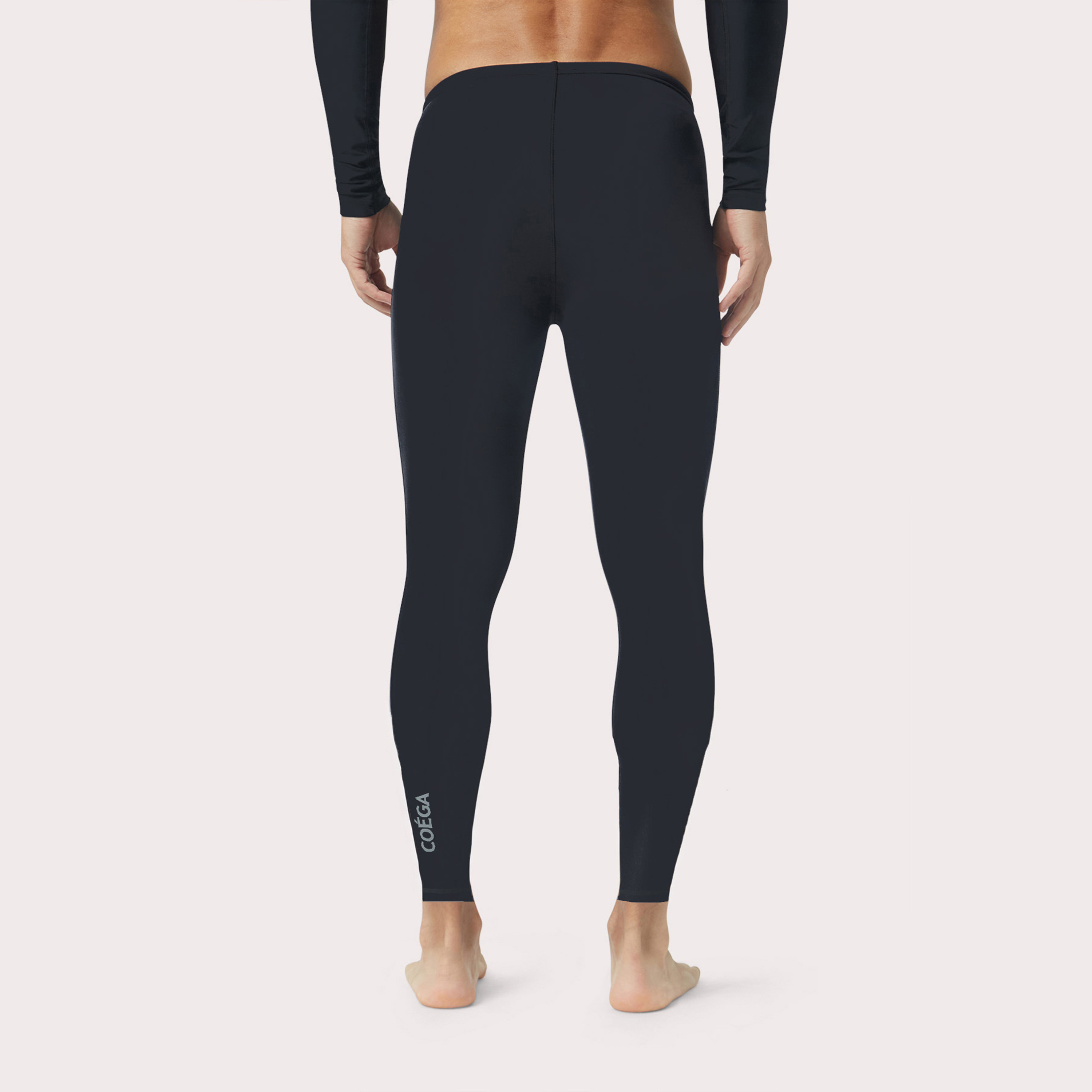 Coega Men's Full Length Leggings Black-sports-men-clothing-swimwear-image-3