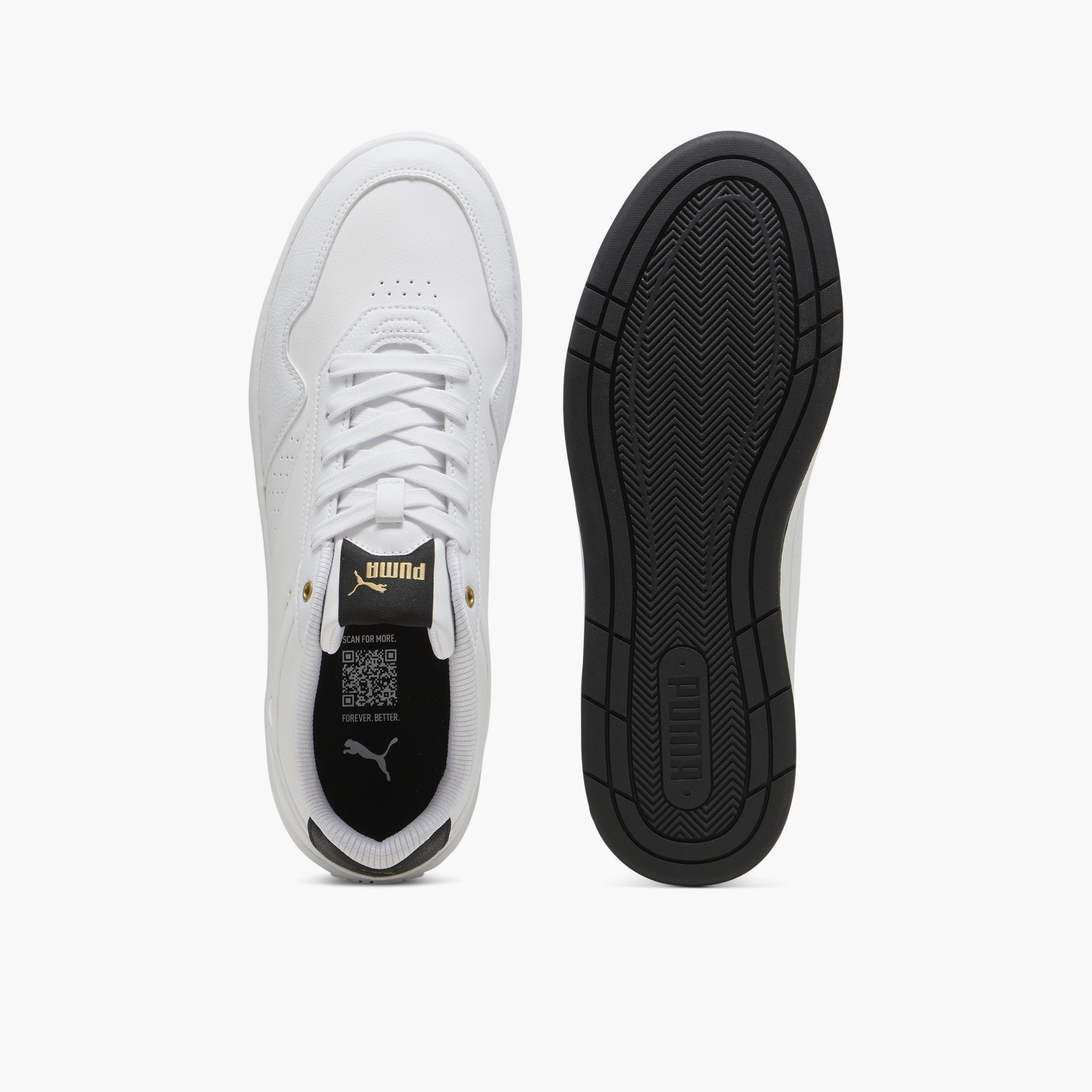 Puma Men Court Classic Lace-Up Low Ankle Sneakers-sports-men-shoes-image-4