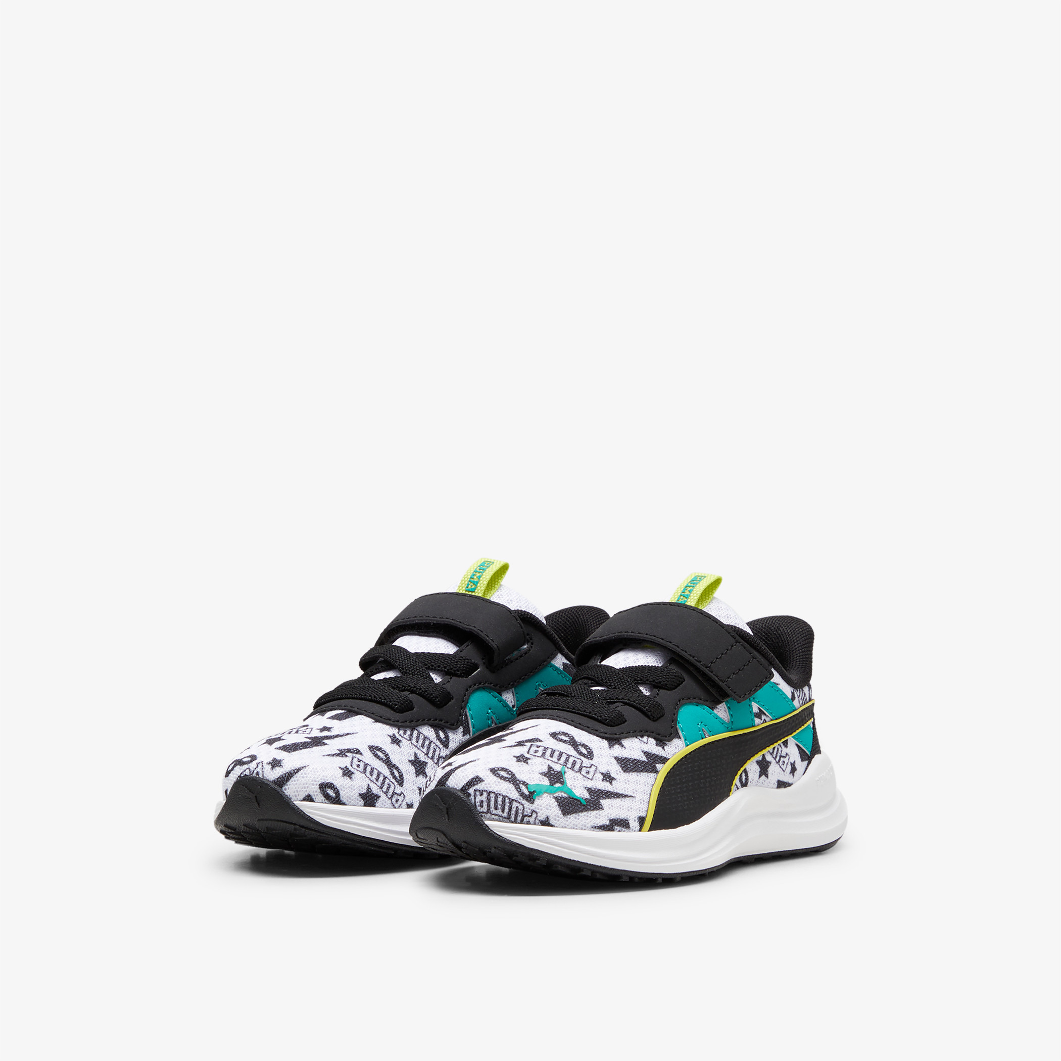 Puma Boys Printed Sports Shoes with Hook and Loop Closure REFLECT LITE MASKED HERO AC PS