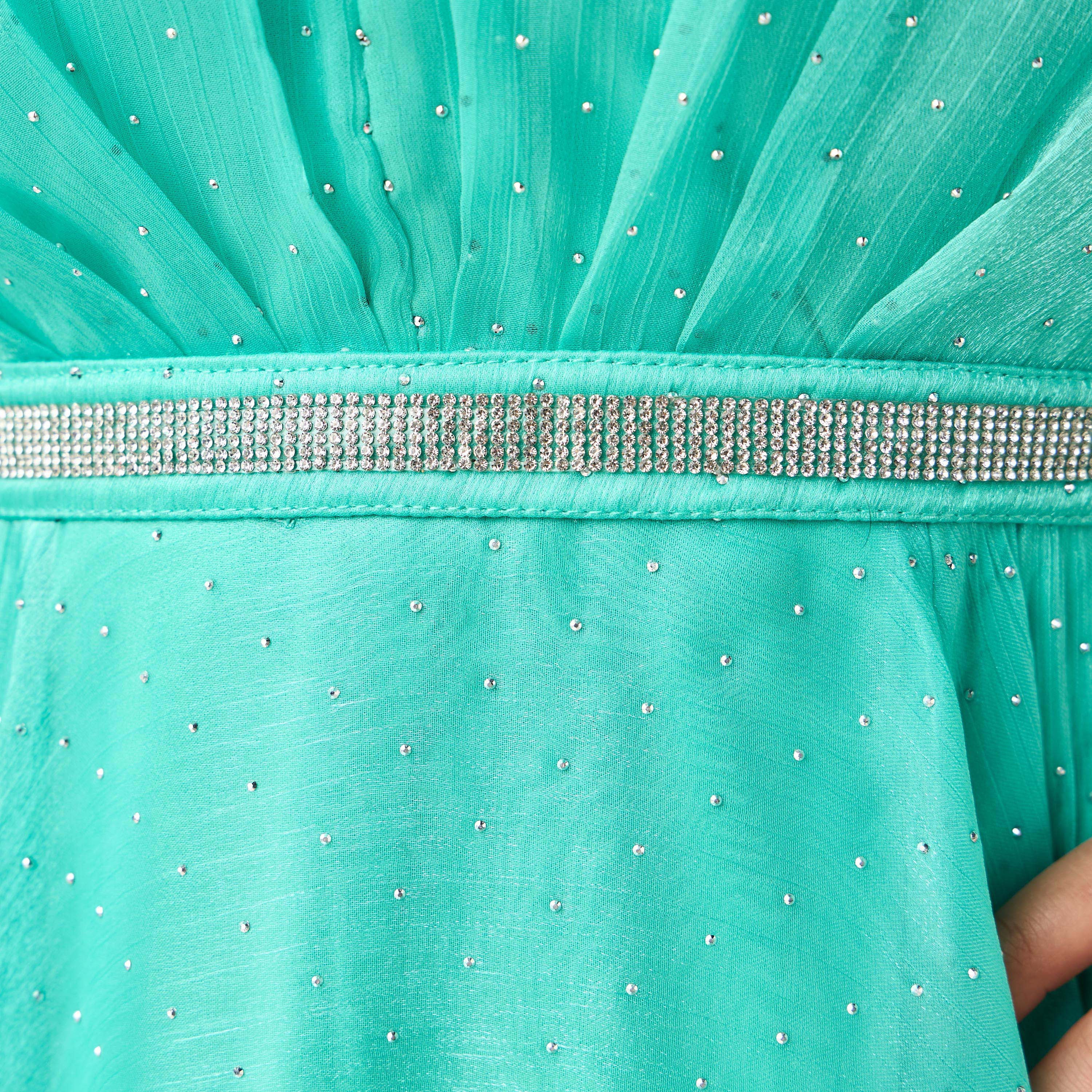 فستان ماكسي مزين بياقة V وأكمام طويلة واسعة من جولدن أبل-women-clothing-dresses-image-10