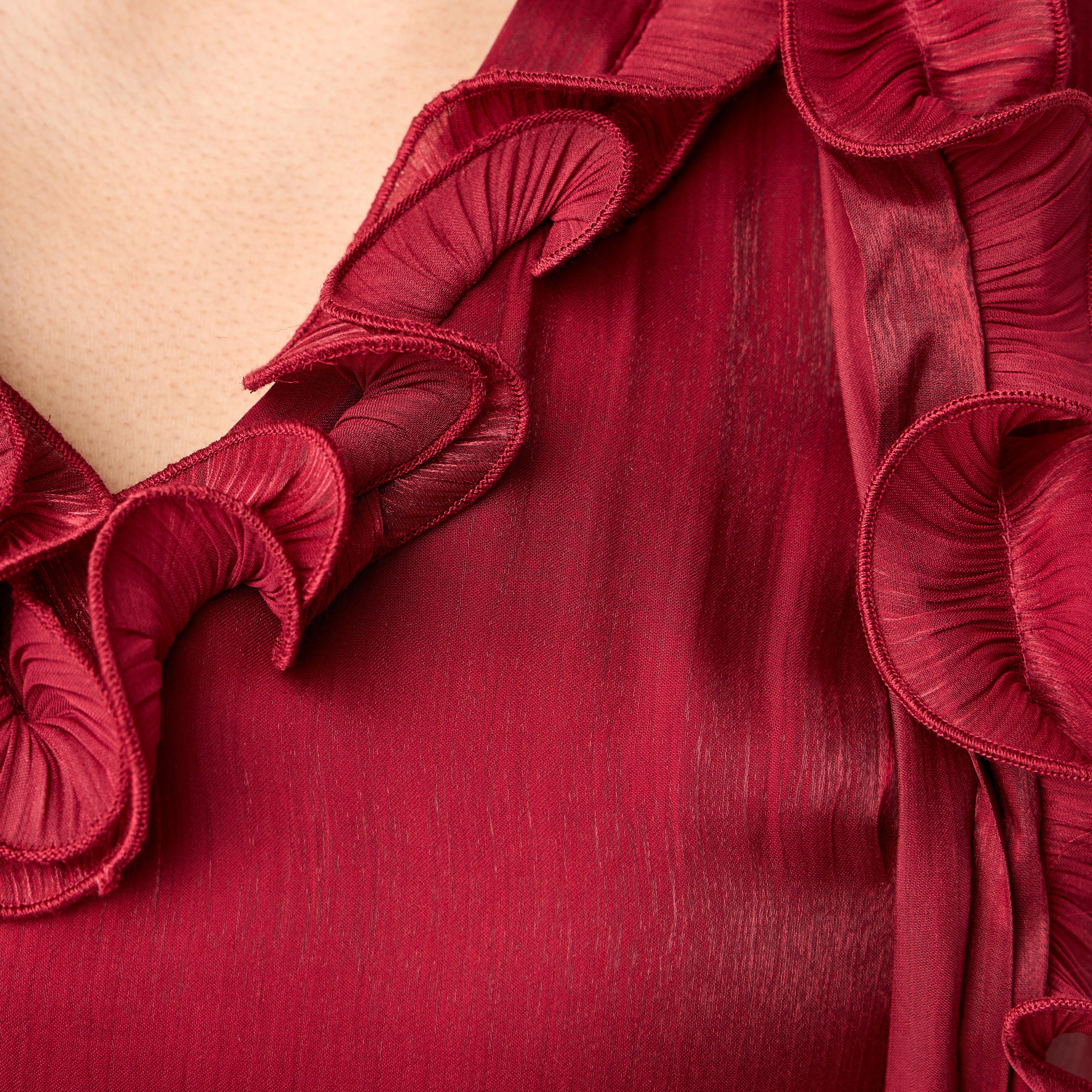 طقم فستان دون أكمام بكشكش ورداء مفتوح من الأمام من جولدن أبل-women-clothing-dresses-image-5