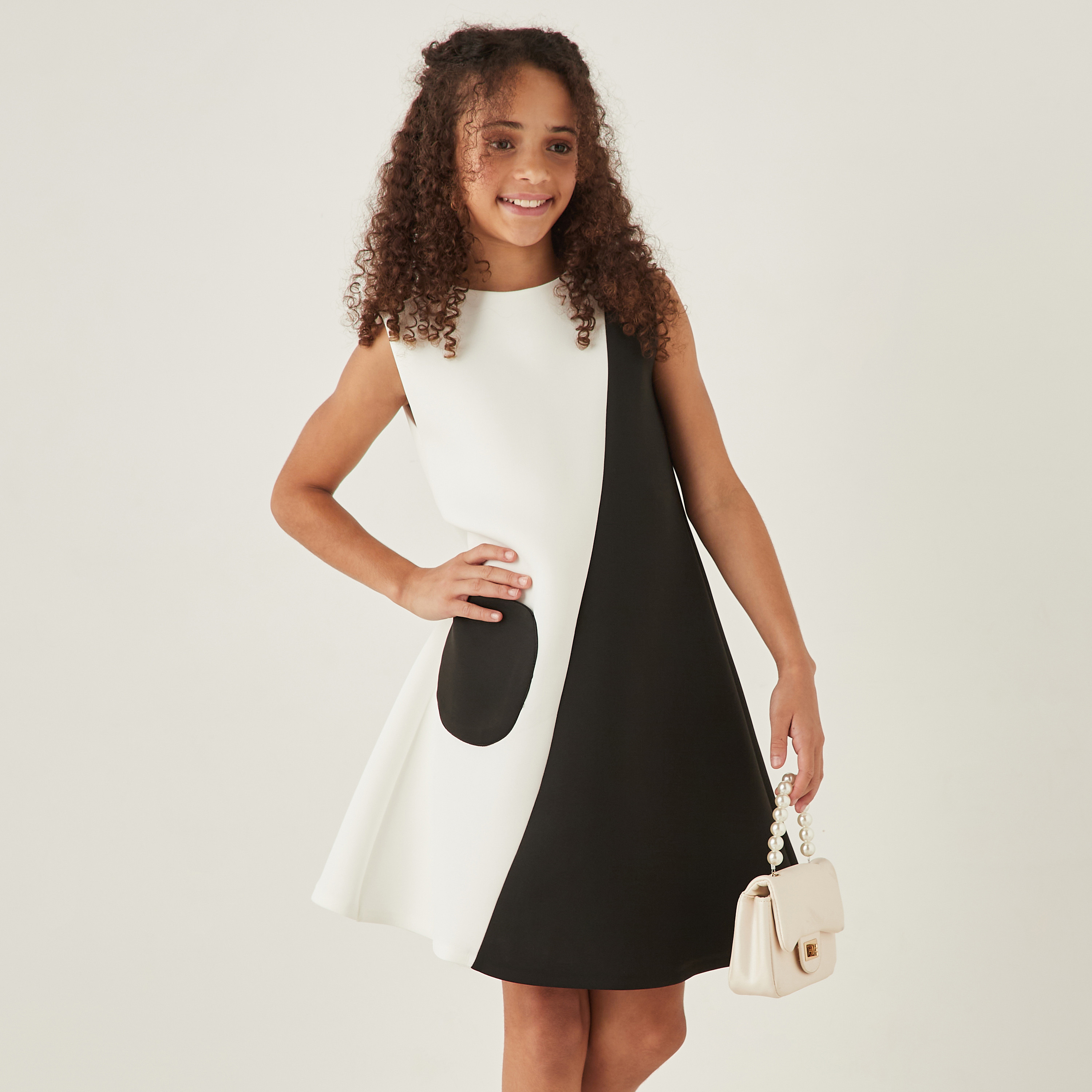 Little Golden Apple Bow Accent Sleeveless Dress with Ruffles-girls-clothing-dressesandjumpsuits-image-6