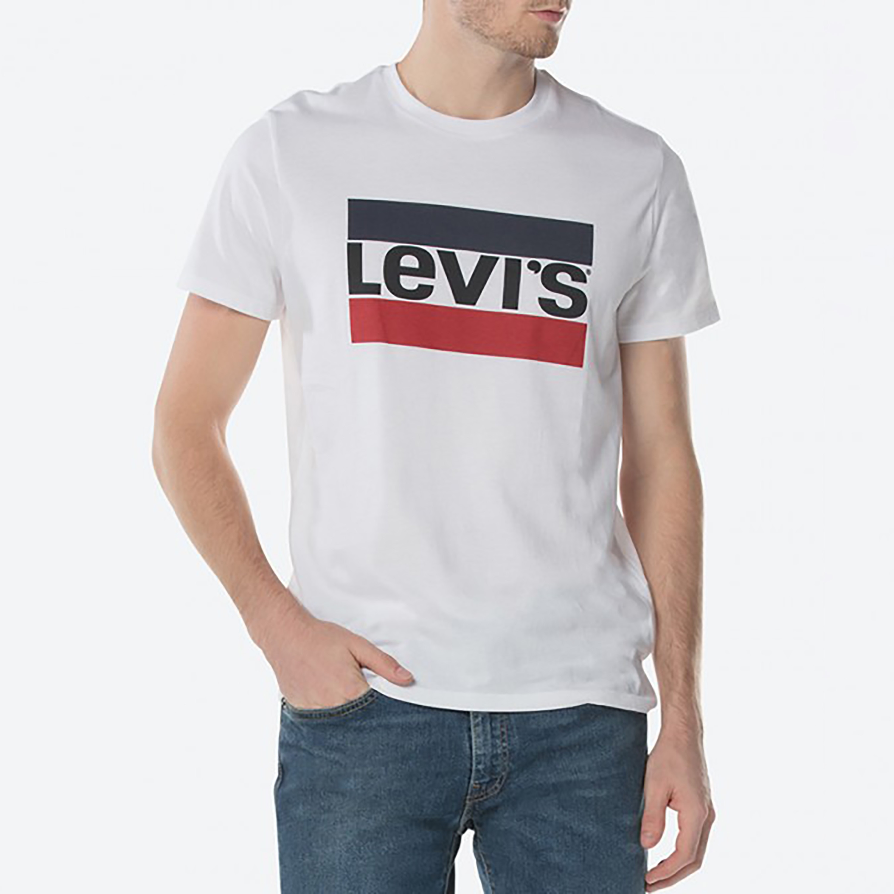 تيشيرت ليفايز بأكمام قصيرة وياقة دائرية مع شعار-men-clothing-tshirtsandpolos-tshirts-image-1