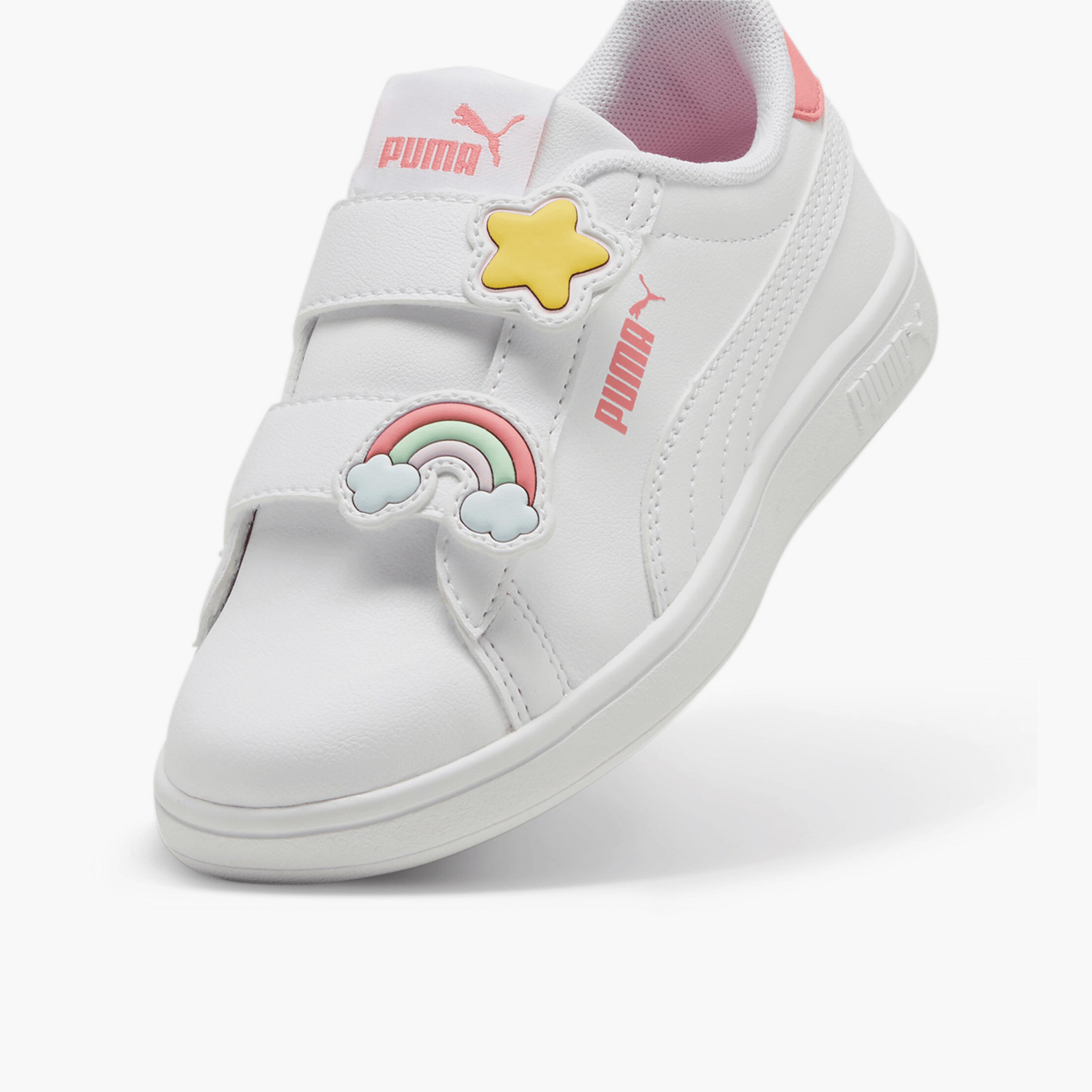 حذاء سنيكرز للأطفال سماش 3.0 بادجز بي اس بكاحل وشريط إغلاق لاصق من بوما-girls-shoes-sneakers-image-5