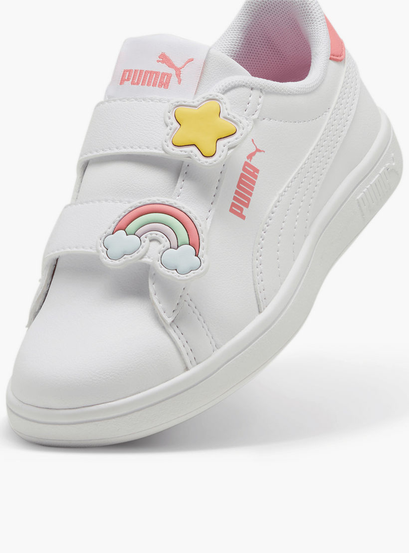 حذاء سنيكرز للأطفال سماش 3.0 بادجز بي اس بكاحل وشريط إغلاق لاصق من بوما-girls-shoes-sneakers-image-5