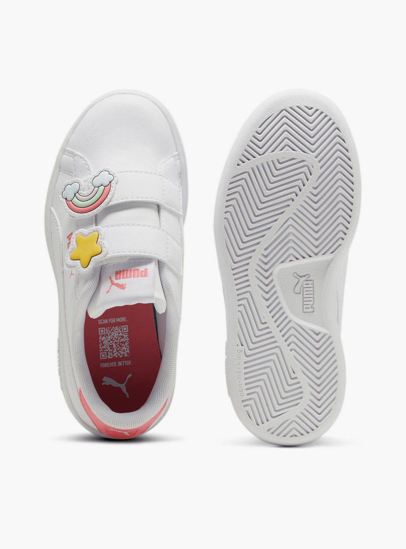 حذاء سنيكرز للأطفال سماش 3.0 بادجز بي اس بكاحل وشريط إغلاق لاصق من بوما-girls-shoes-sneakers-image-6