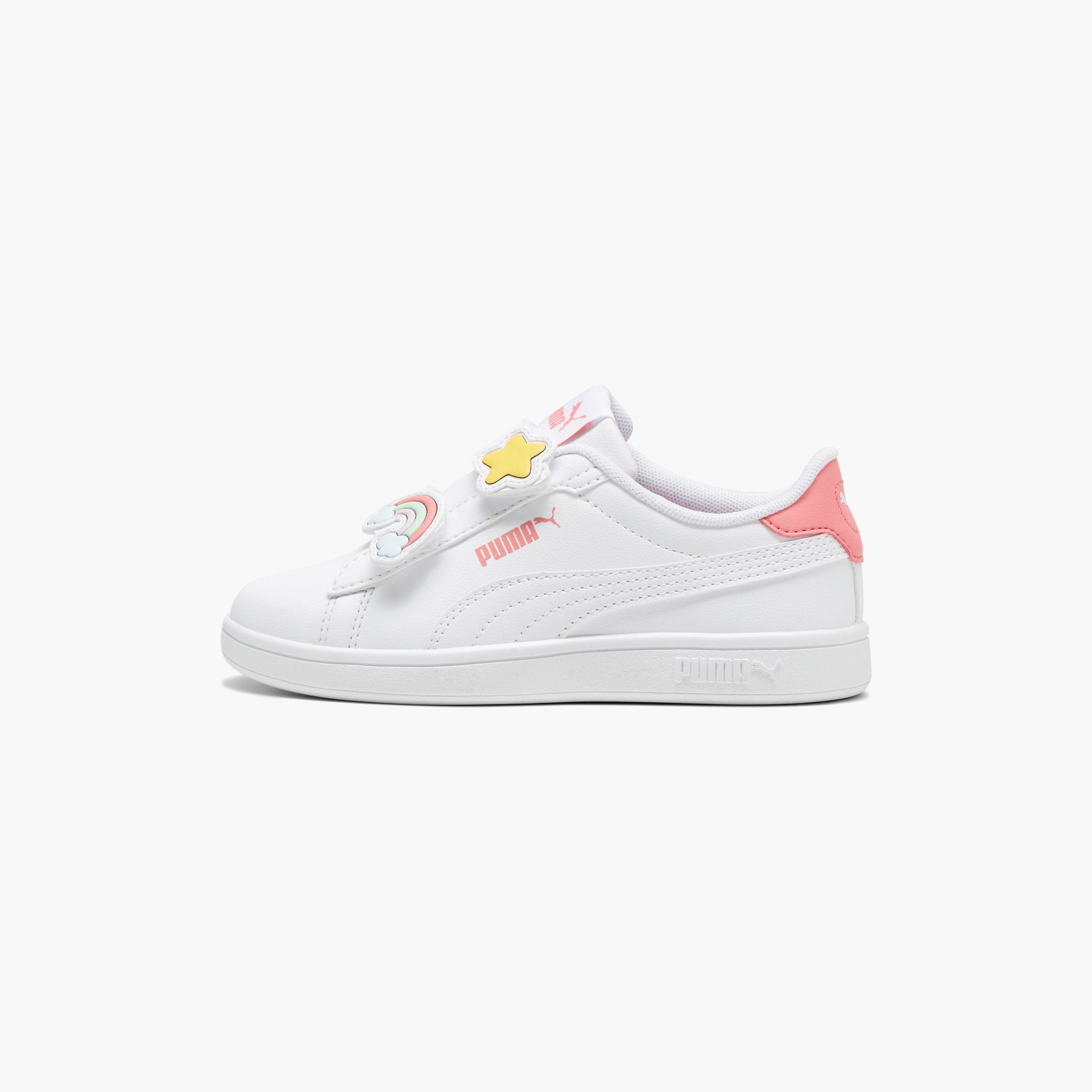 Puma Girls Smash 3.0 Badges V Sneakers 39728601 | OE-girls-shoes-sneakers-image-3