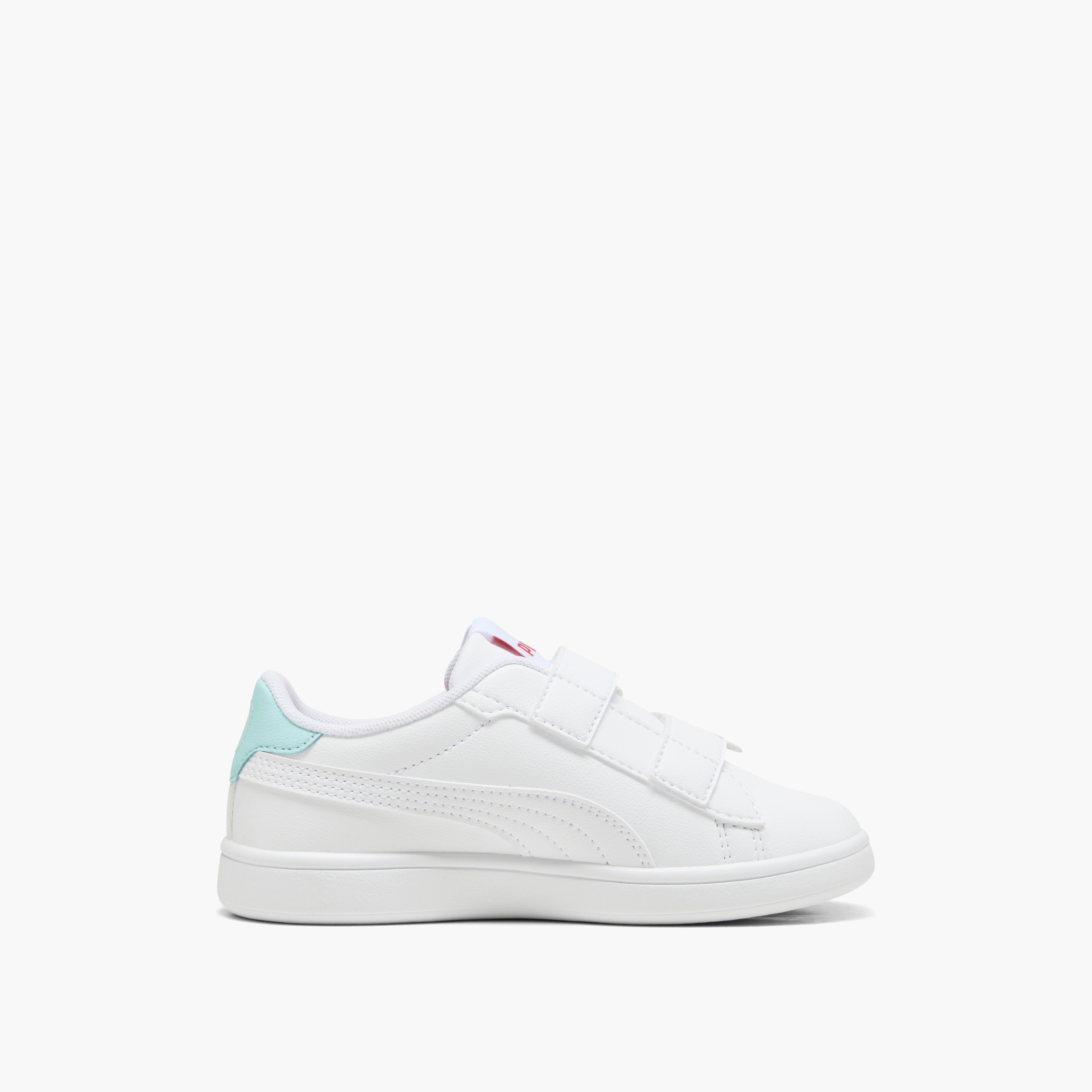 Puma Girls' SMASH 3.0 BADGES V PS Sneakers with Hook and Loop Closure - 39728606-girls-shoes-sneakers-image-5