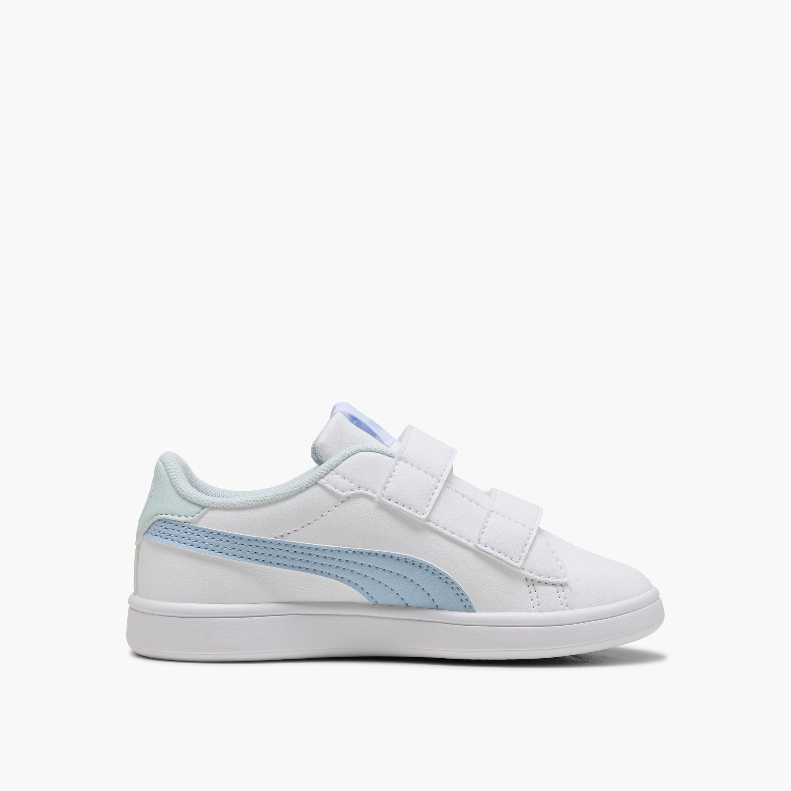 Puma Kids Smash 3.0 Badges Hook & Loop Ankle Sneakers-girls-shoes-sneakers-image-5