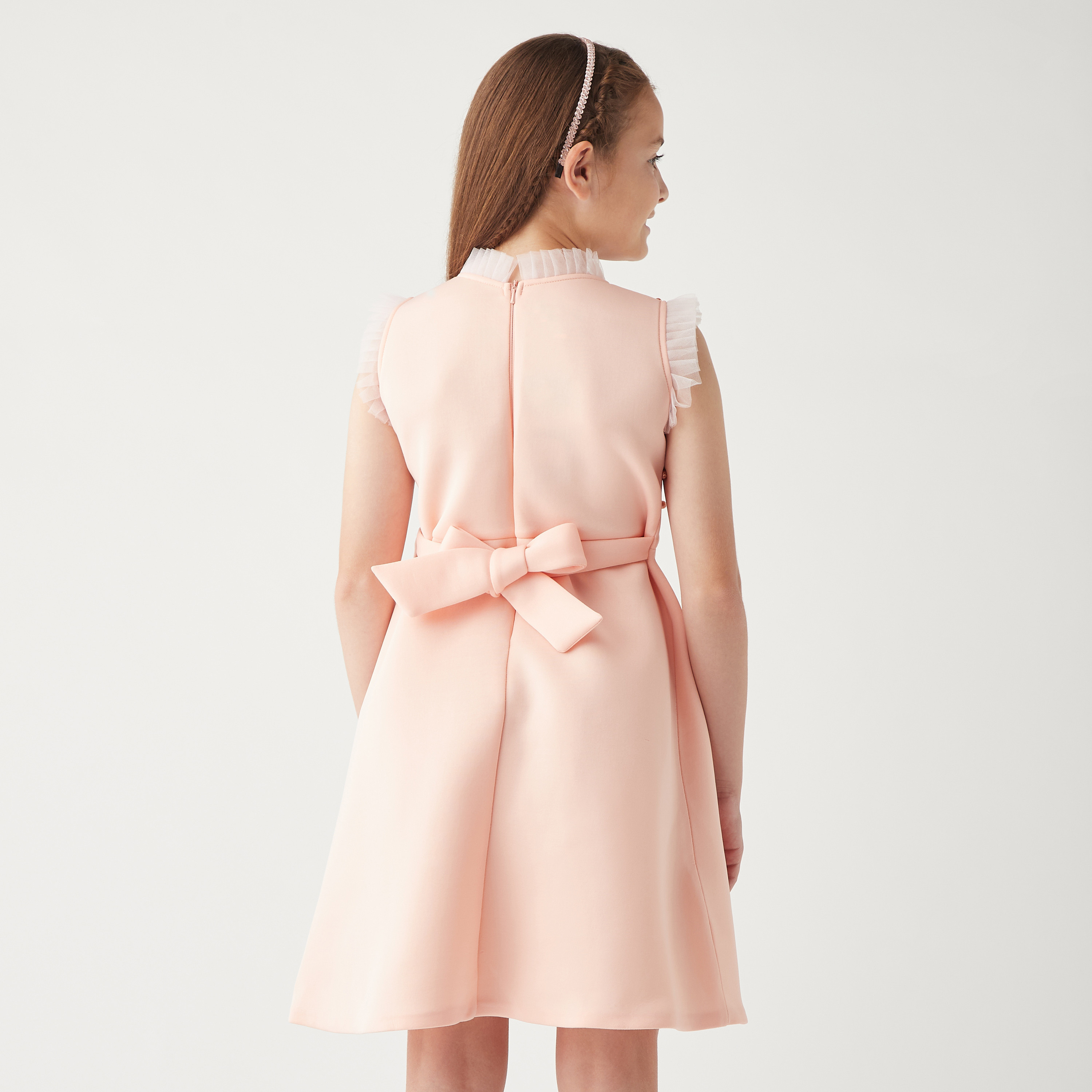 فستان بدون أكمام مزين بحزام ربط من ليتل جولدن أبل-girls-clothing-dressesandjumpsuits-image-3