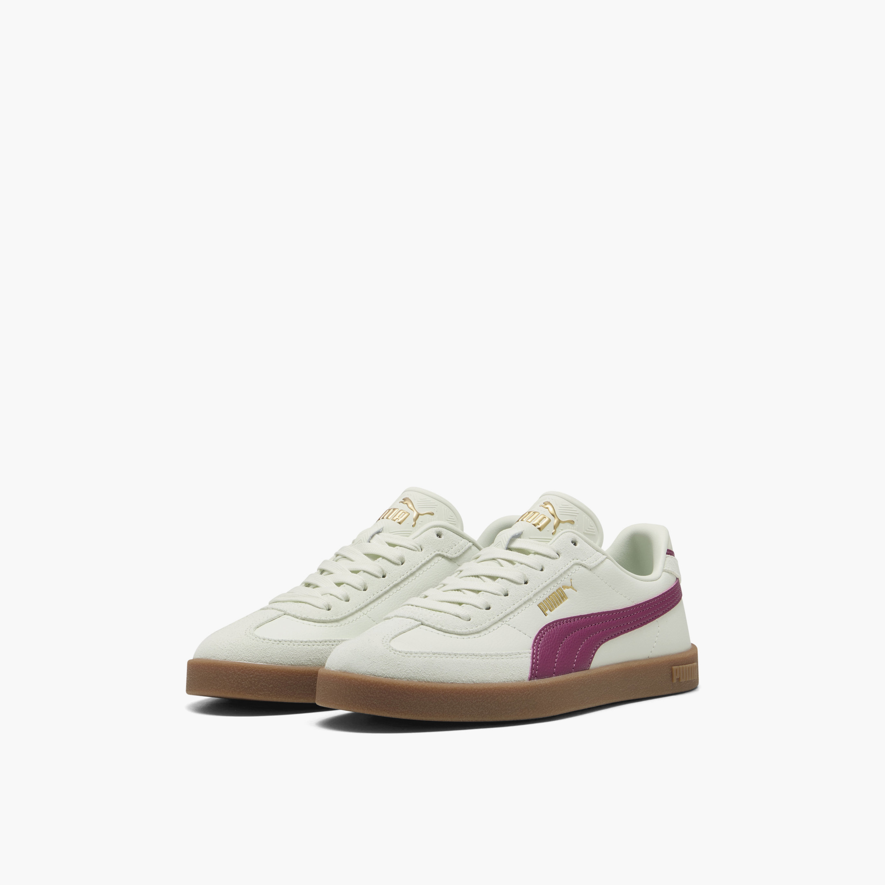 Puma Women Club II Era Lace-Up Leather Sneakers-sports-women-shoes-image-1