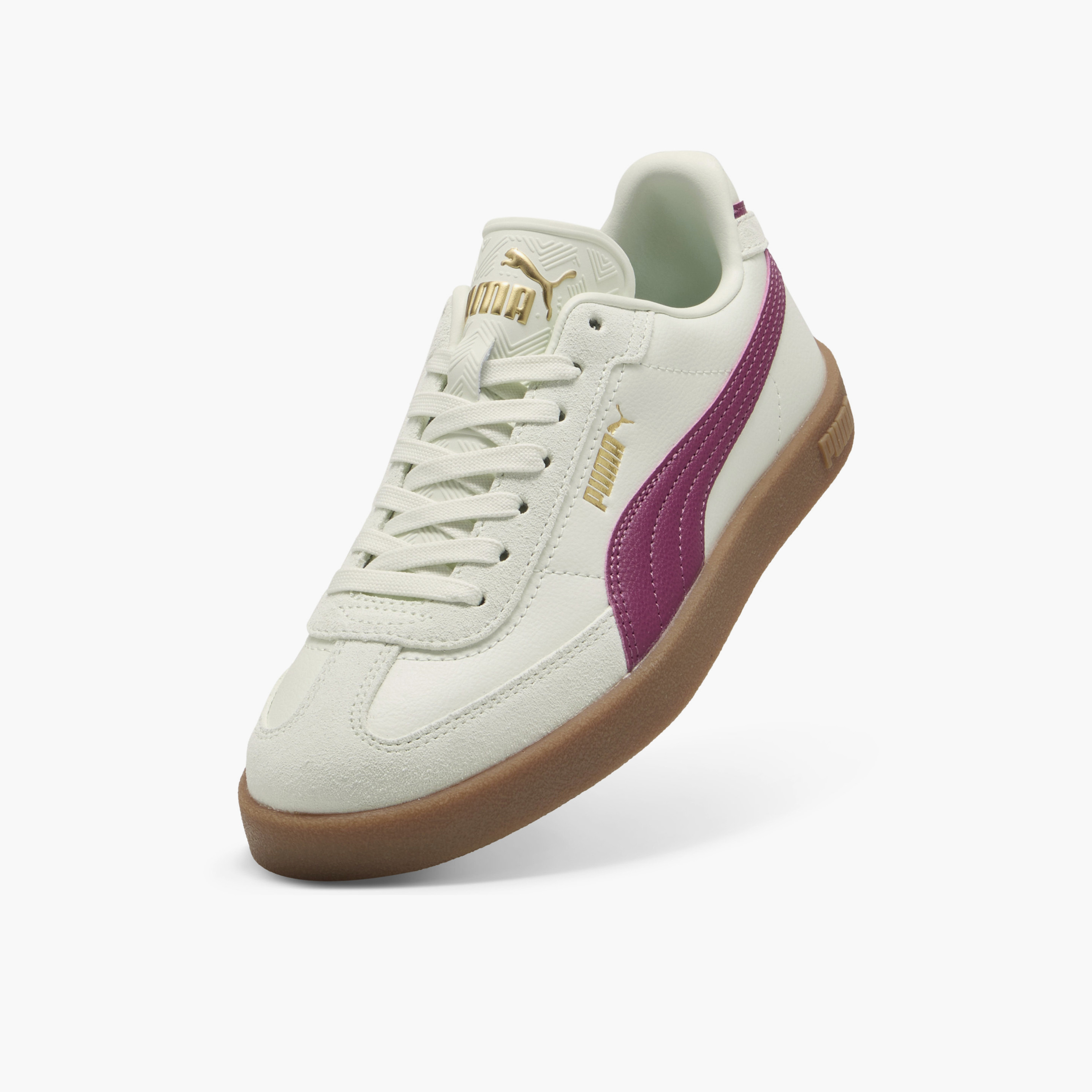 Puma Women Club II Era Lace-Up Leather Sneakers-sports-women-shoes-image-5