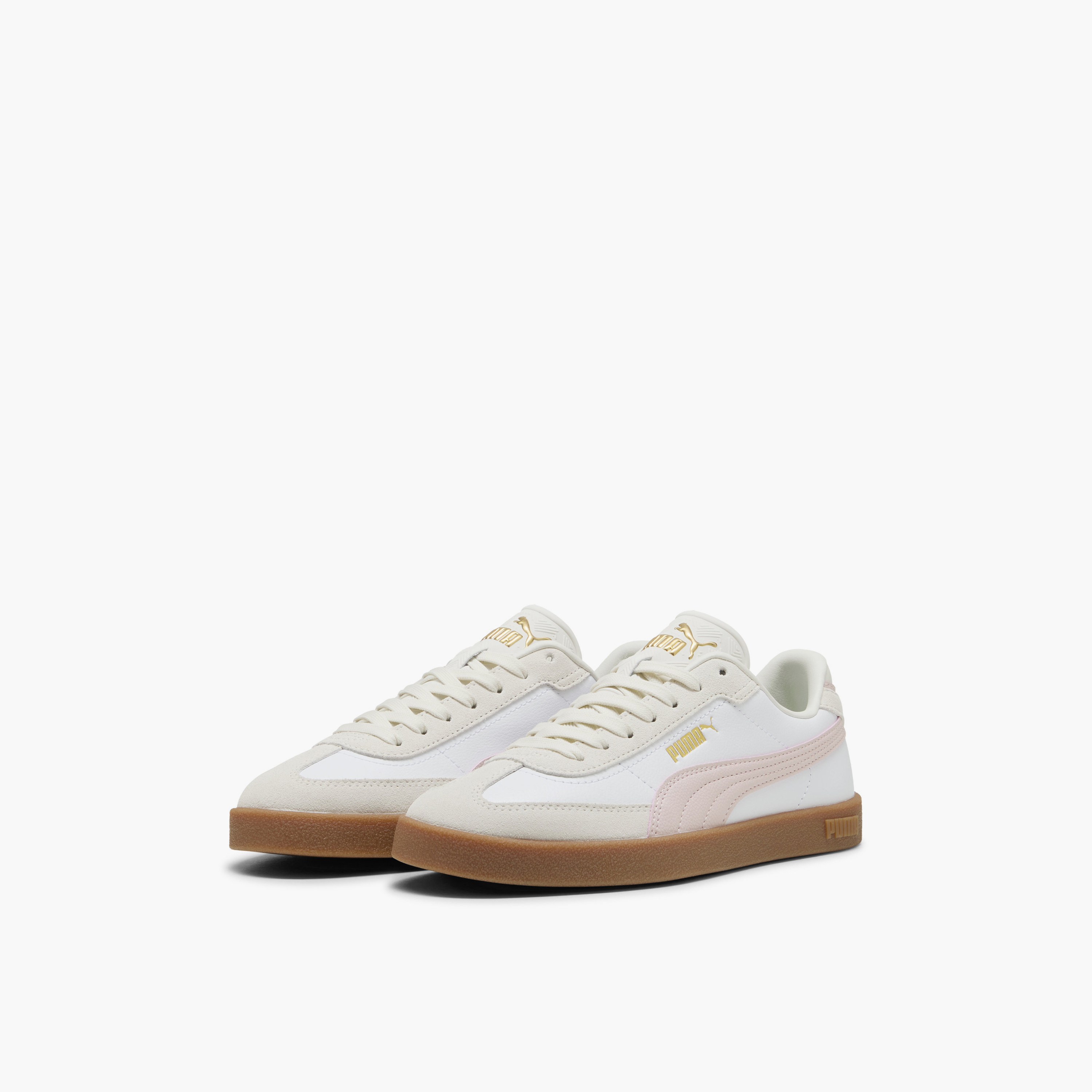 Puma Women Club II Era Lace-Up Leather Sneakers-sports-women-shoes-image-1