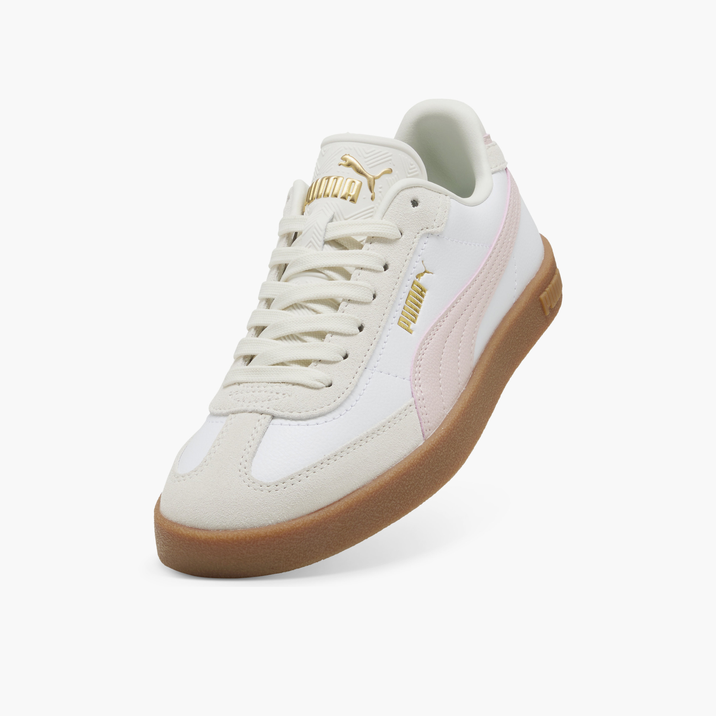 Puma Women Club II Era Lace-Up Leather Sneakers-sports-women-shoes-image-5