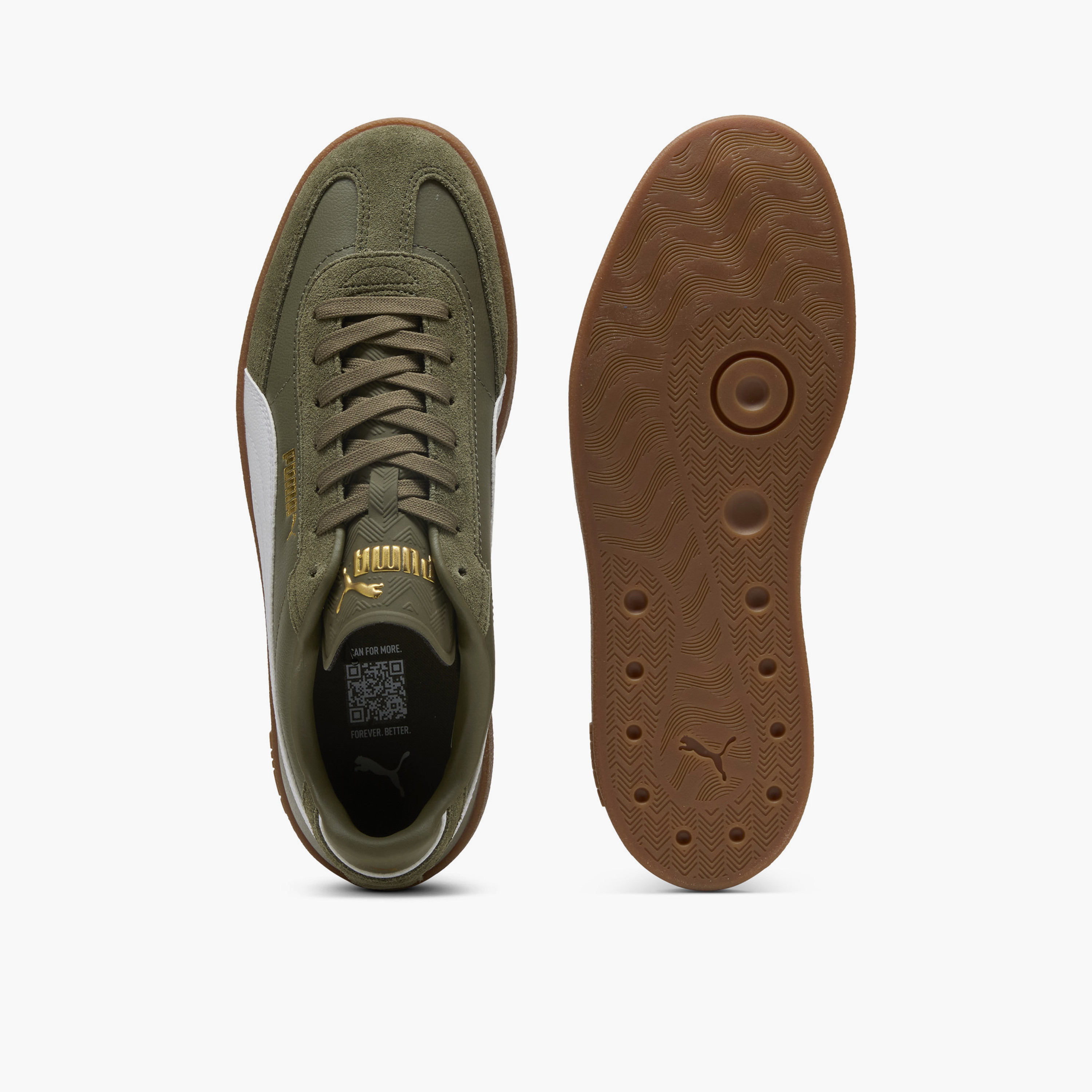 Puma Men Club II Era Lace-Up Sneakers-sports-men-shoes-image-4