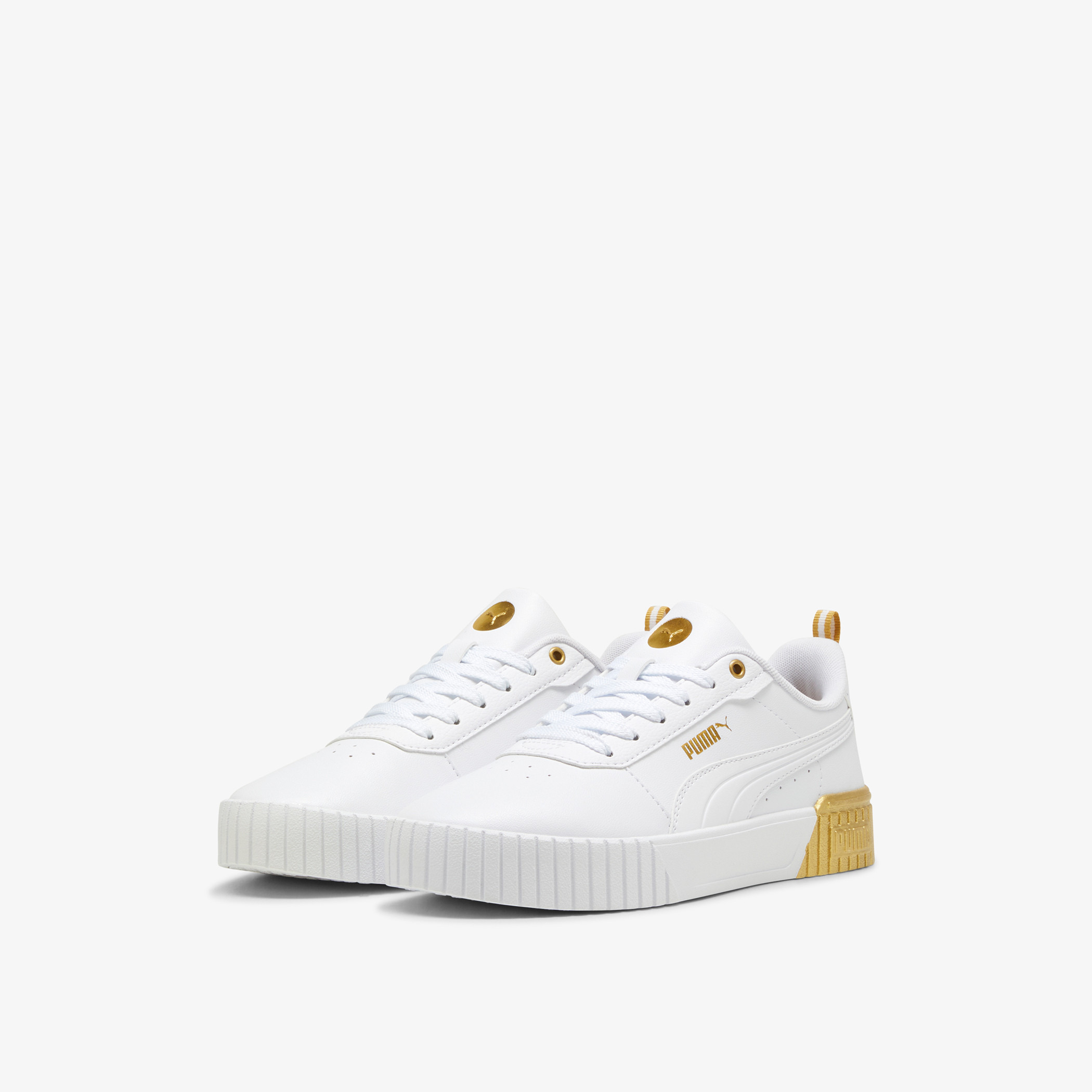 PUMA Women's Logo Detail Sneakers with Lace-Up Closure - Carina 2.0 Metallic Dream-women-shoes-sneakers-image-1