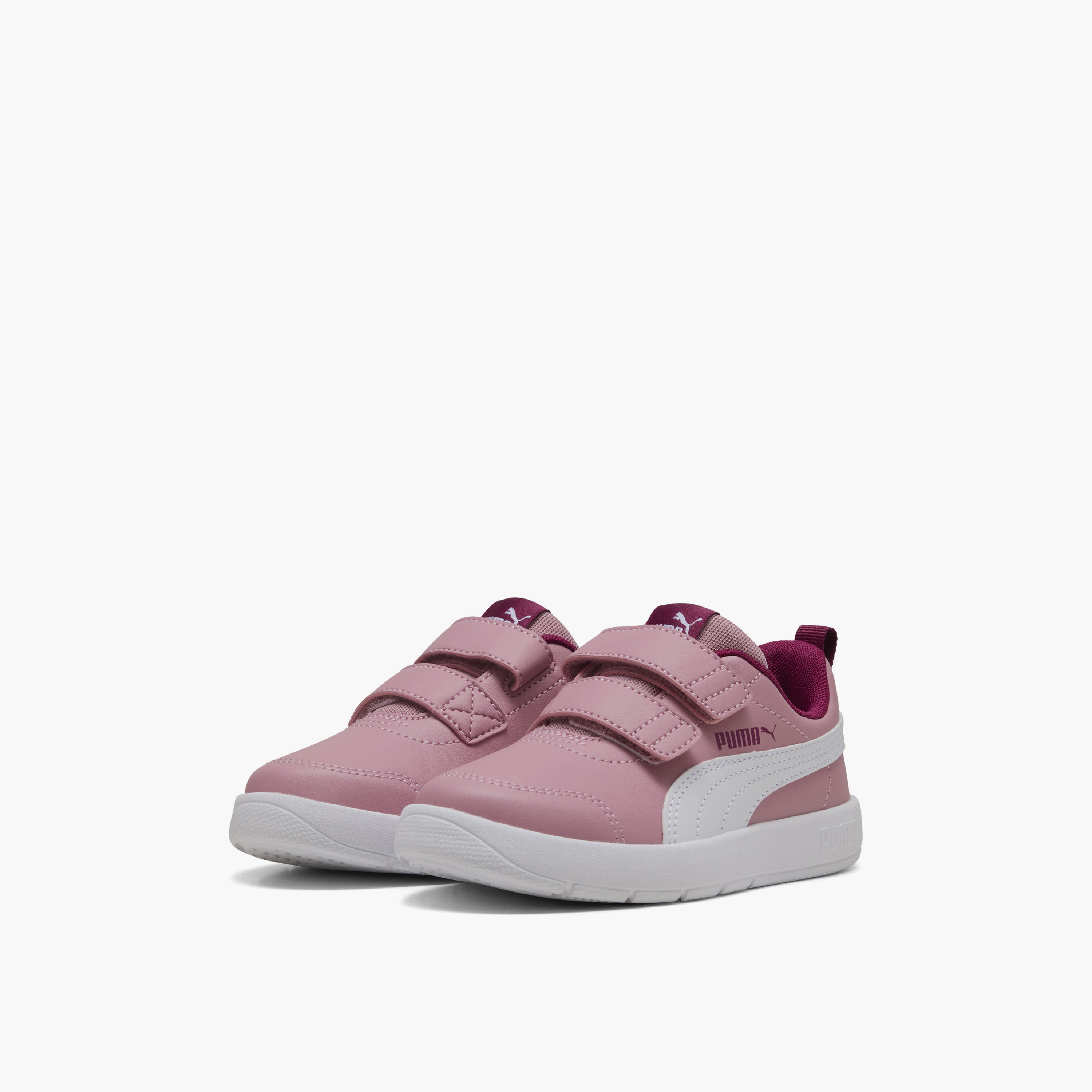 Puma Girls Courtflex v3 V Hook & Loop Sports Shoes-sports-girls-shoes-image-1
