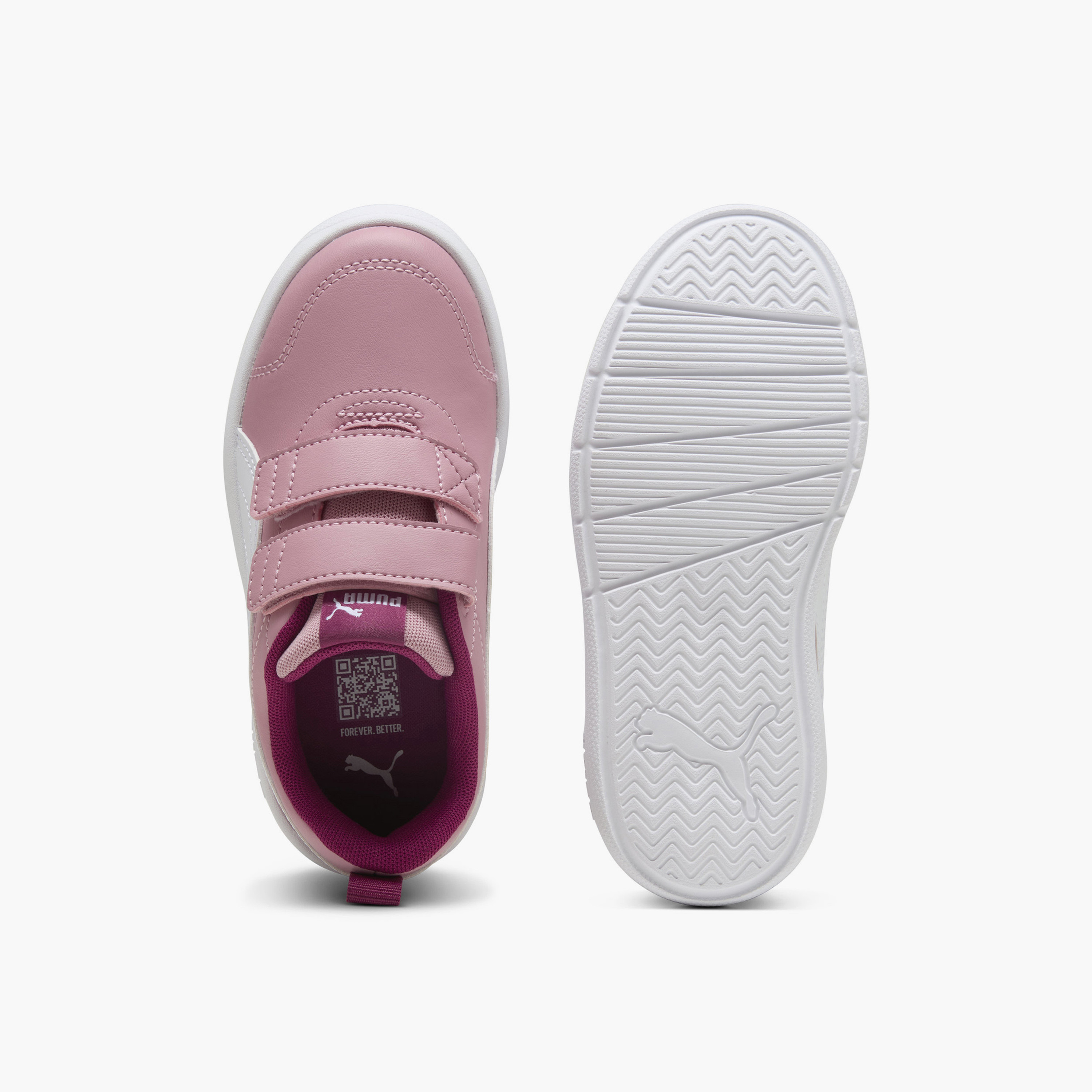 Puma Girls Courtflex v3 V Hook & Loop Sports Shoes-sports-girls-shoes-image-4