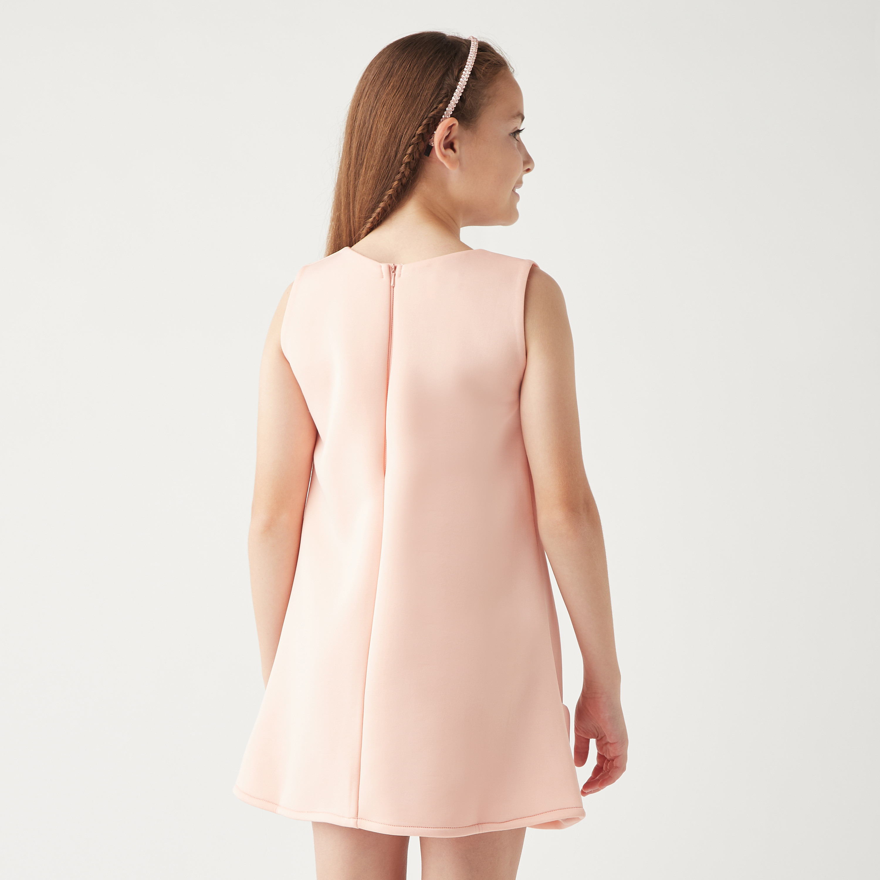 فستان مزين دون أكمام بسحاب إغلاق وتزيينات من ليتل جولدن أبل-girls-clothing-dressesandjumpsuits-image-7