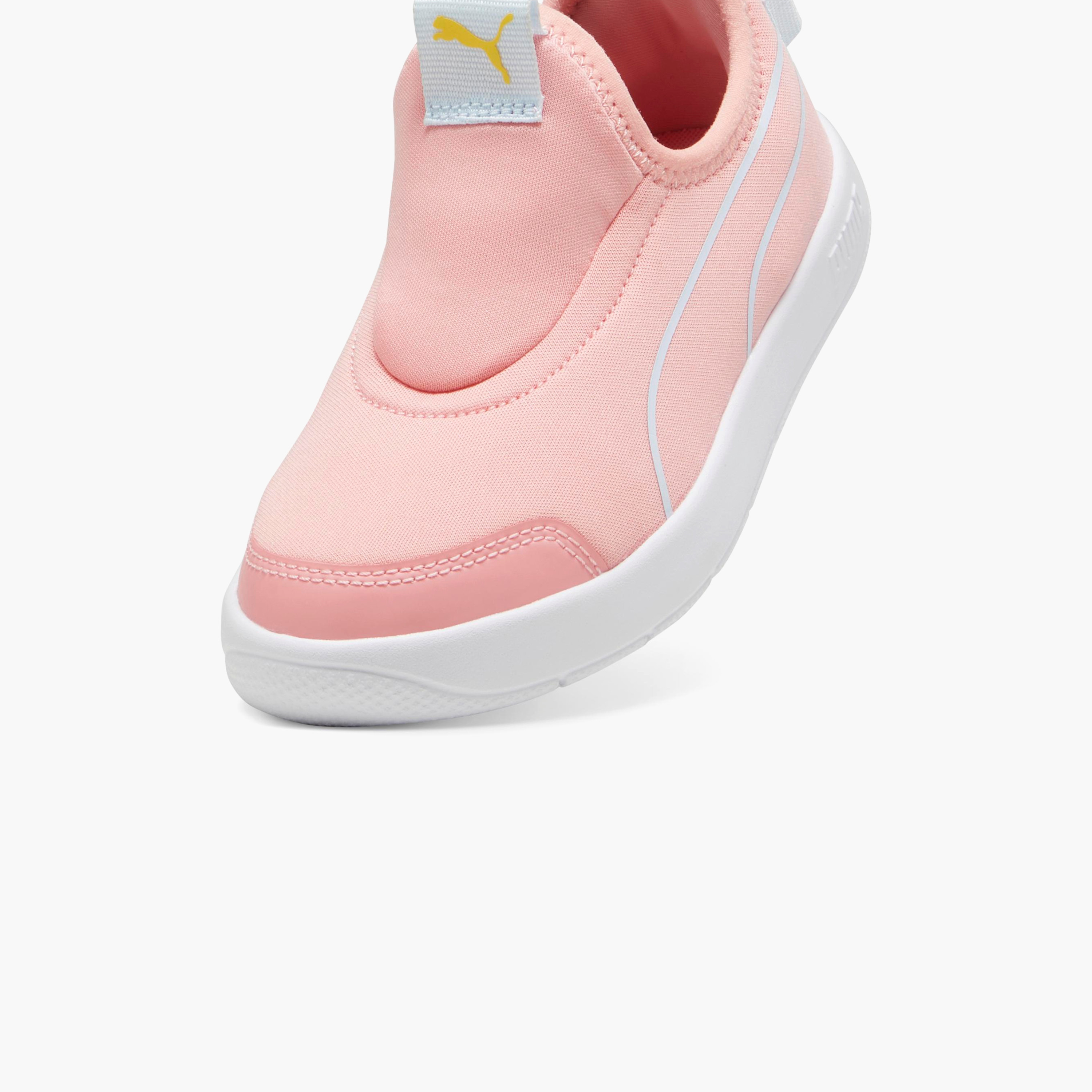 Puma Girls Courtflex V3 Slip On Sneakers 398880 | OE-girls-shoes-sneakers-image-2