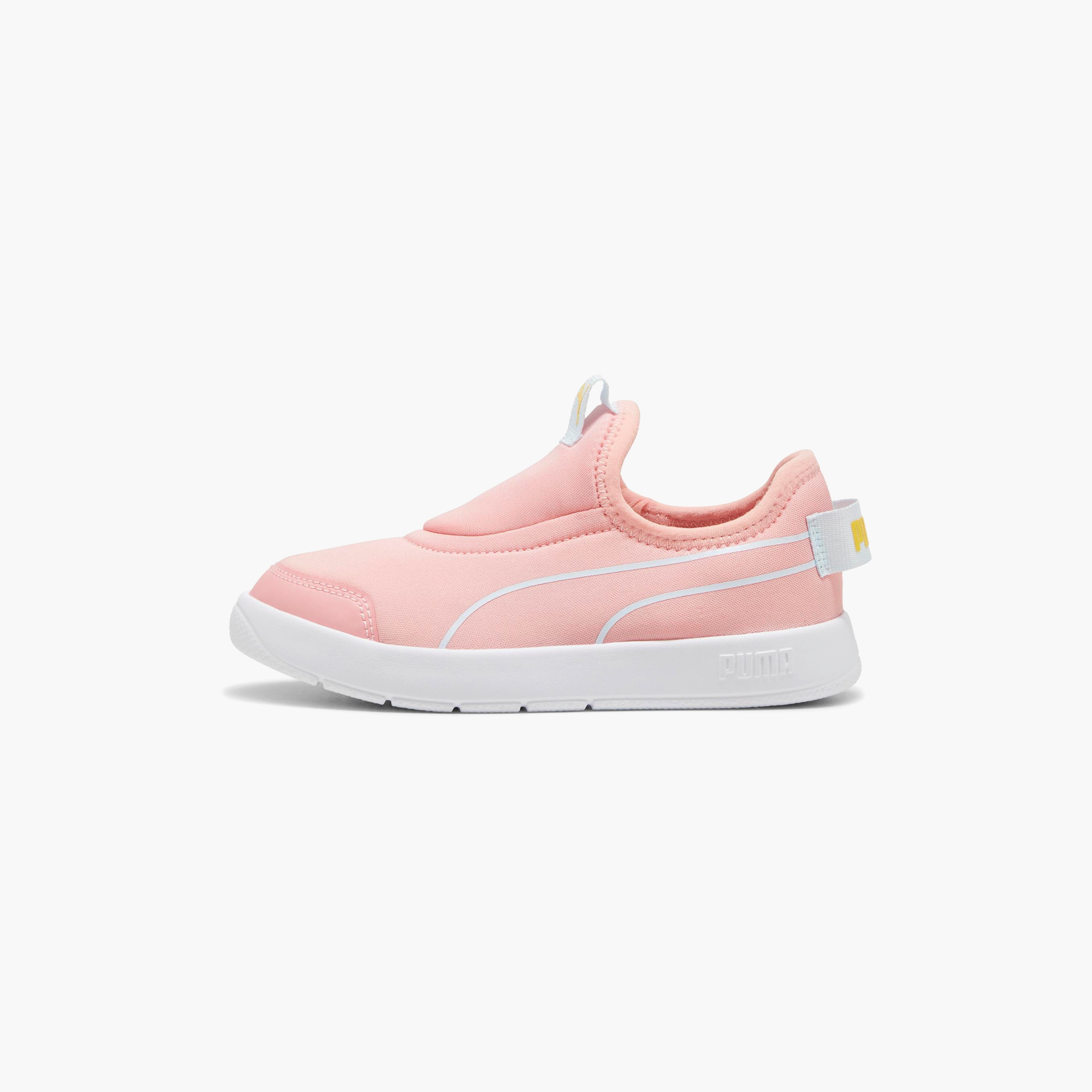 Puma Girls Courtflex V3 Slip On Sneakers 398880 | OE-girls-shoes-sneakers-image-3