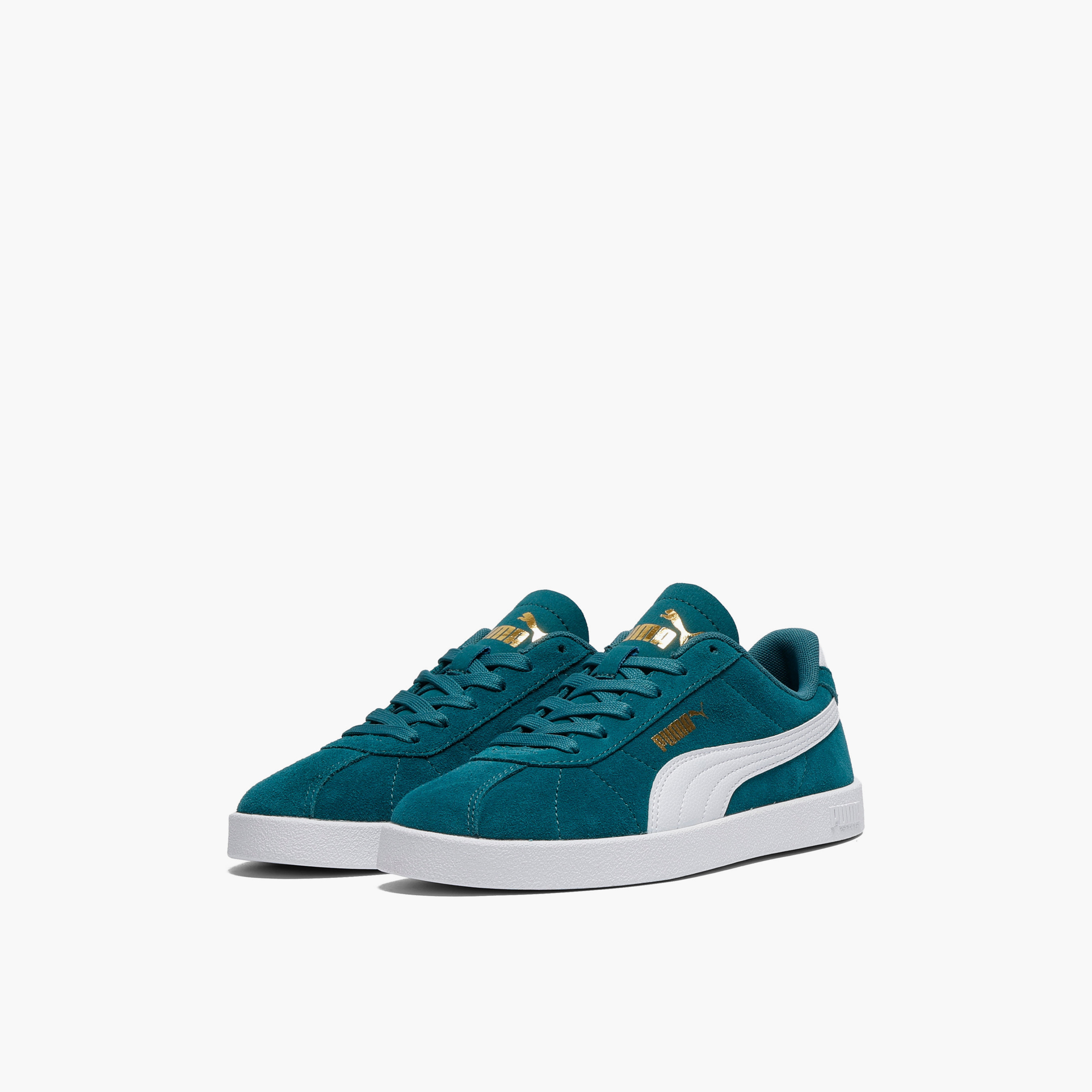 Puma Girls Club II Lace-Up Ankle Sneakers-girls-shoes-sneakers-image-1