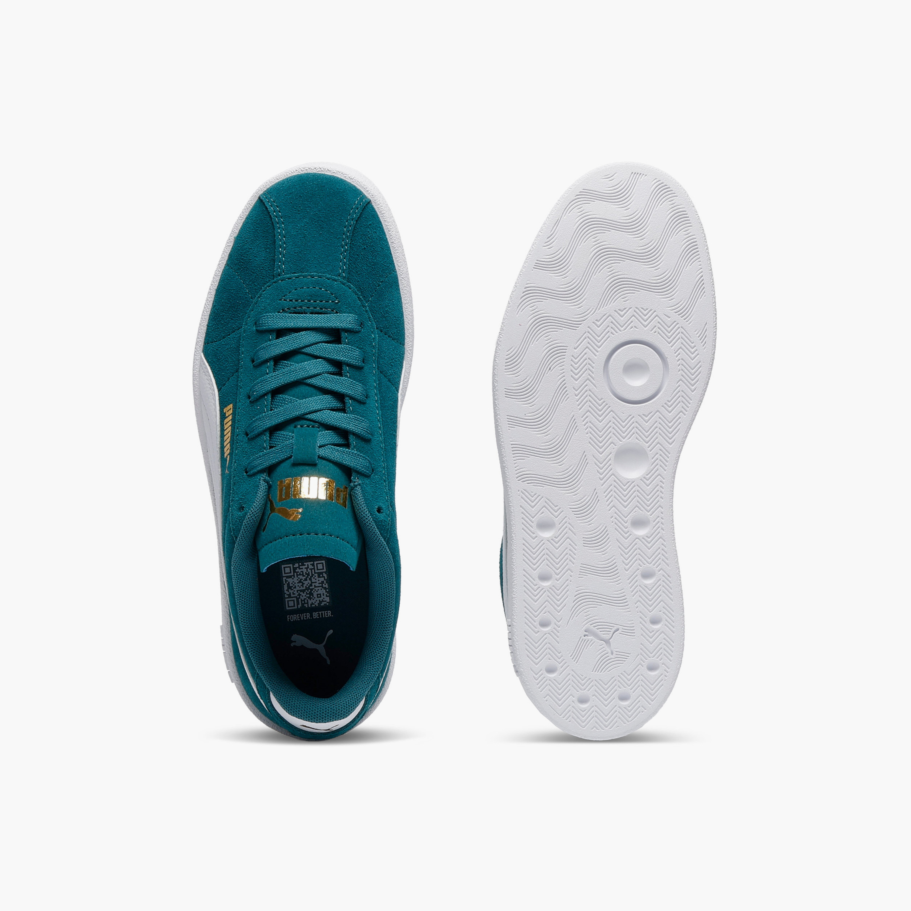 Puma Girls Club II Lace-Up Ankle Sneakers-girls-shoes-sneakers-image-4