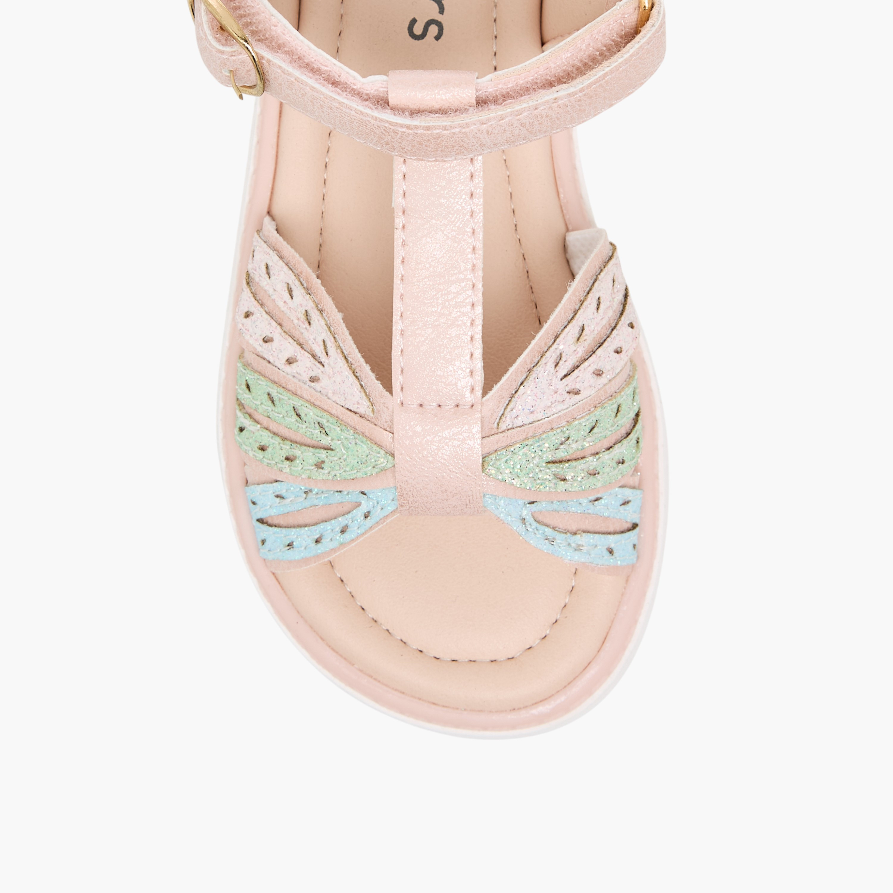 صندل مزين بالجليتر للبنات من جونيورز-girls-shoes-sandals-image-3