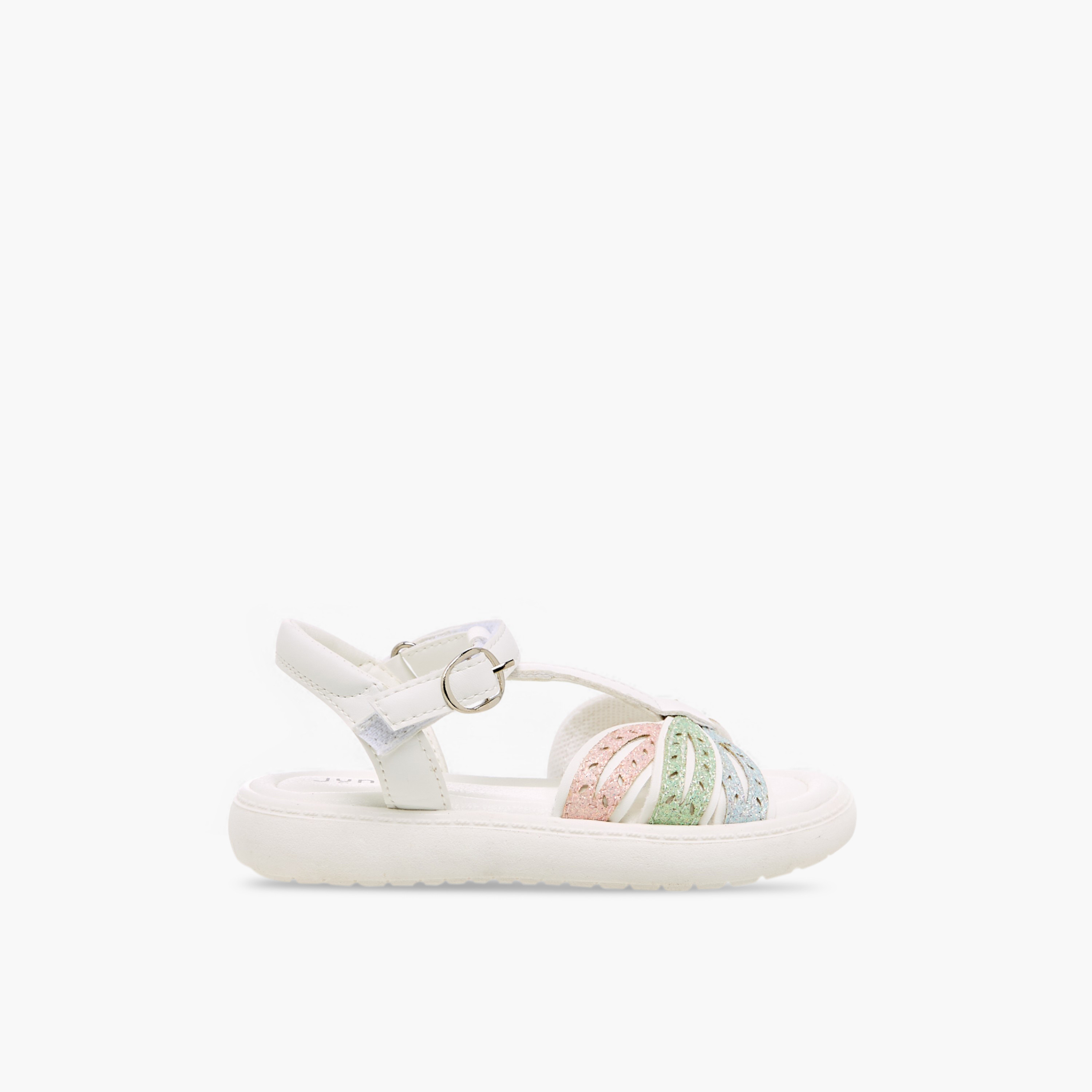 صندل مزين بالجليتر للبنات من جونيورز-girls-shoes-sandals-image-2