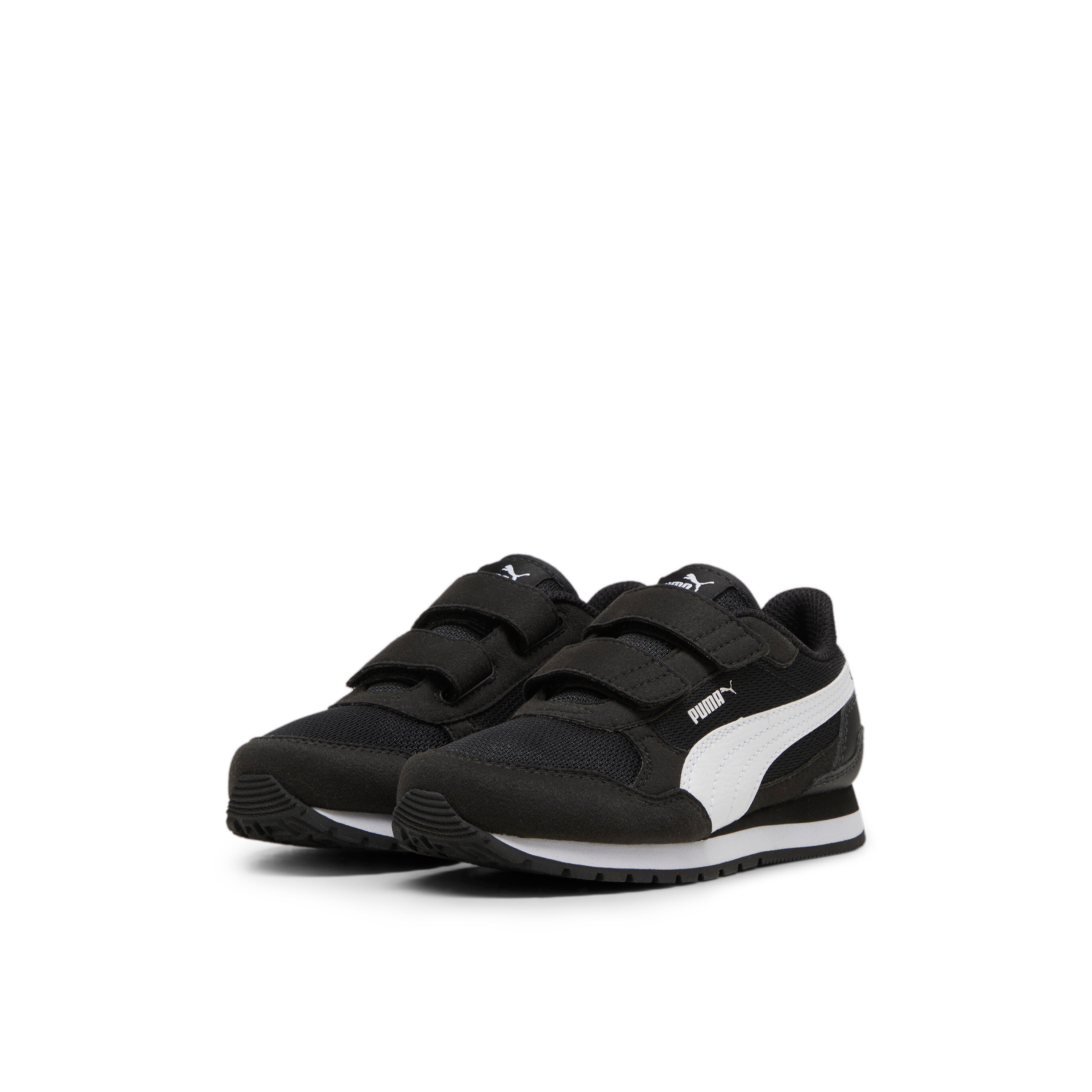 Puma Kids ST Runner v4 Mesh V PS Hook & Loop Ankle Sneakers-girls-shoes-sneakers-image-1