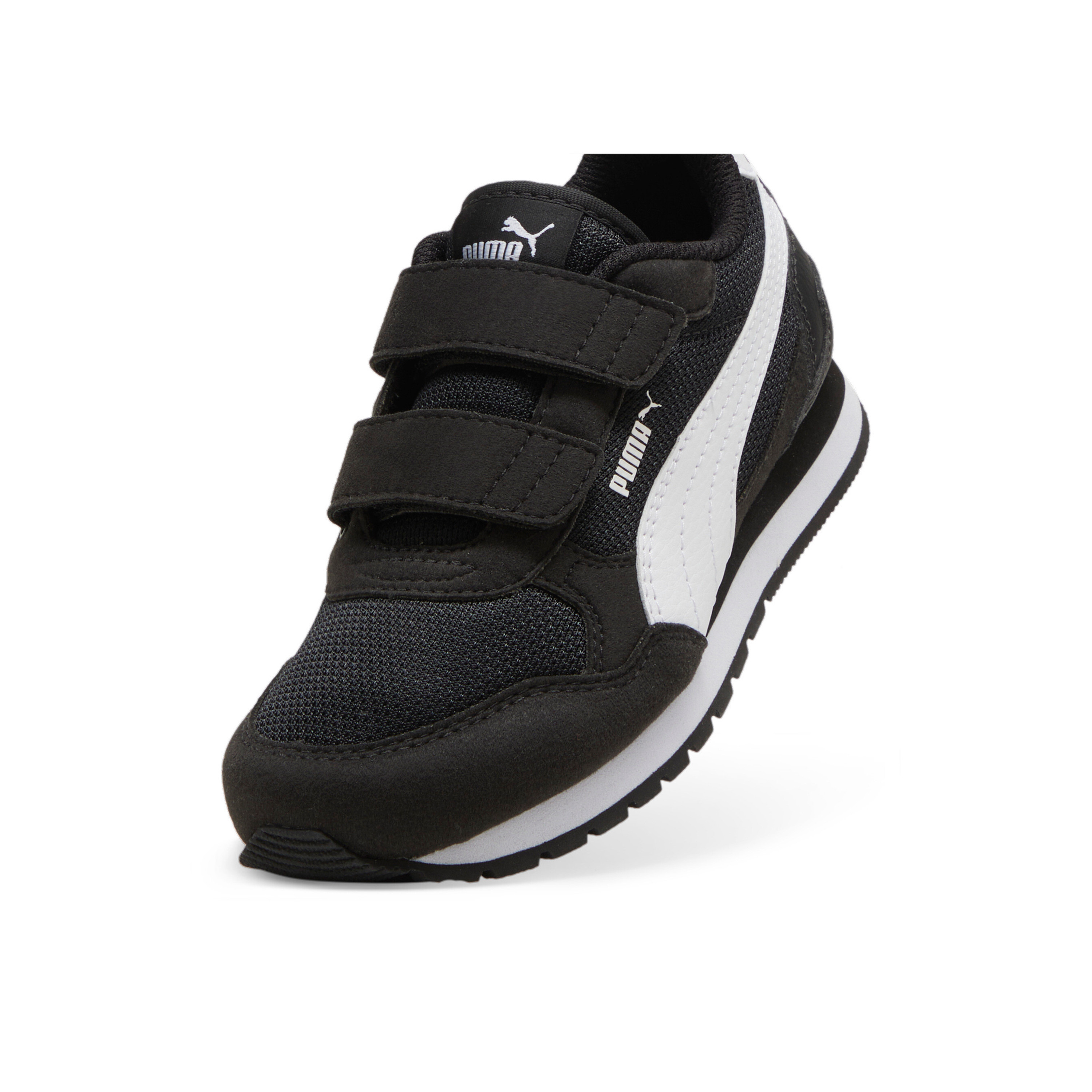 Puma Kids ST Runner v4 Mesh V PS Hook & Loop Ankle Sneakers-girls-shoes-sneakers-image-4
