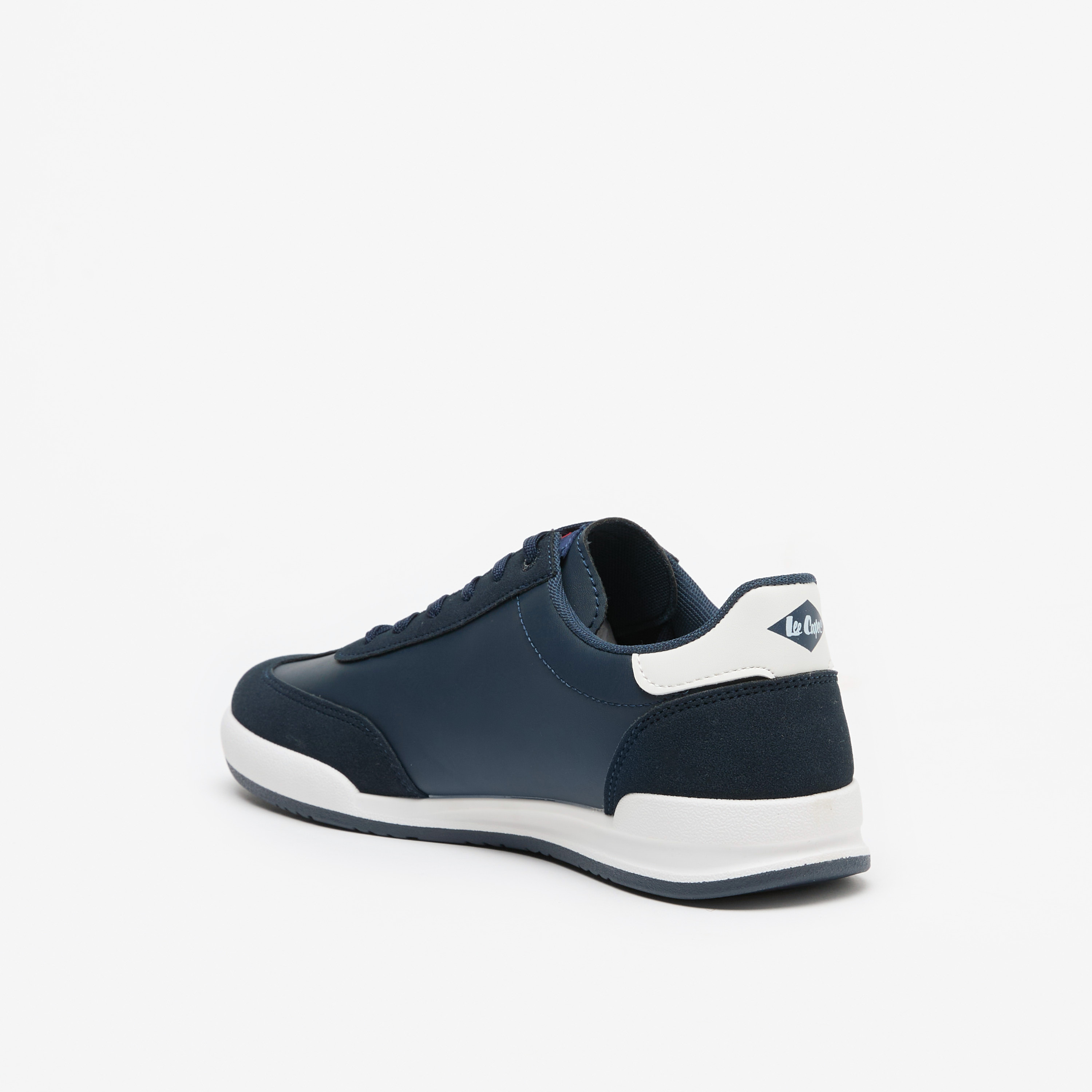 Lee Cooper Men's Panelled Low Ankle Sneakers with Lace-Up Closure-men-shoes-sneakers-image-7