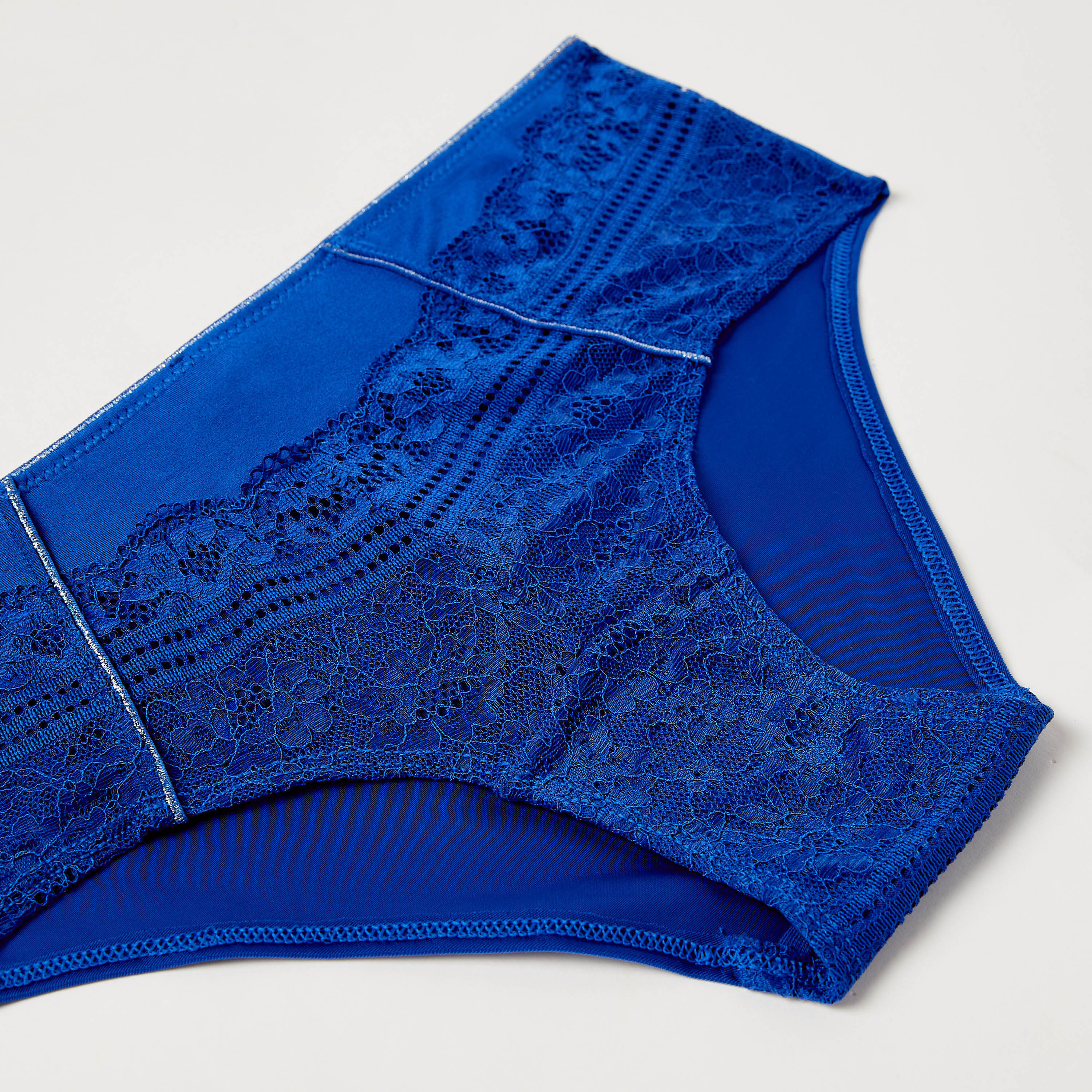 سروال داخلي هيبستر بتفاصيل دانتيل وبخصر مطاطي من لا سينزا-women-clothing-lingerie-panties-image-6